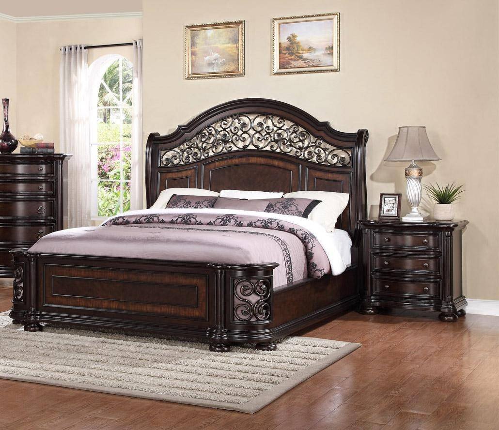 California King Size Bedroom Furniture Set Unique Mcferran B366 Allison Espresso Finish solid Hardwood