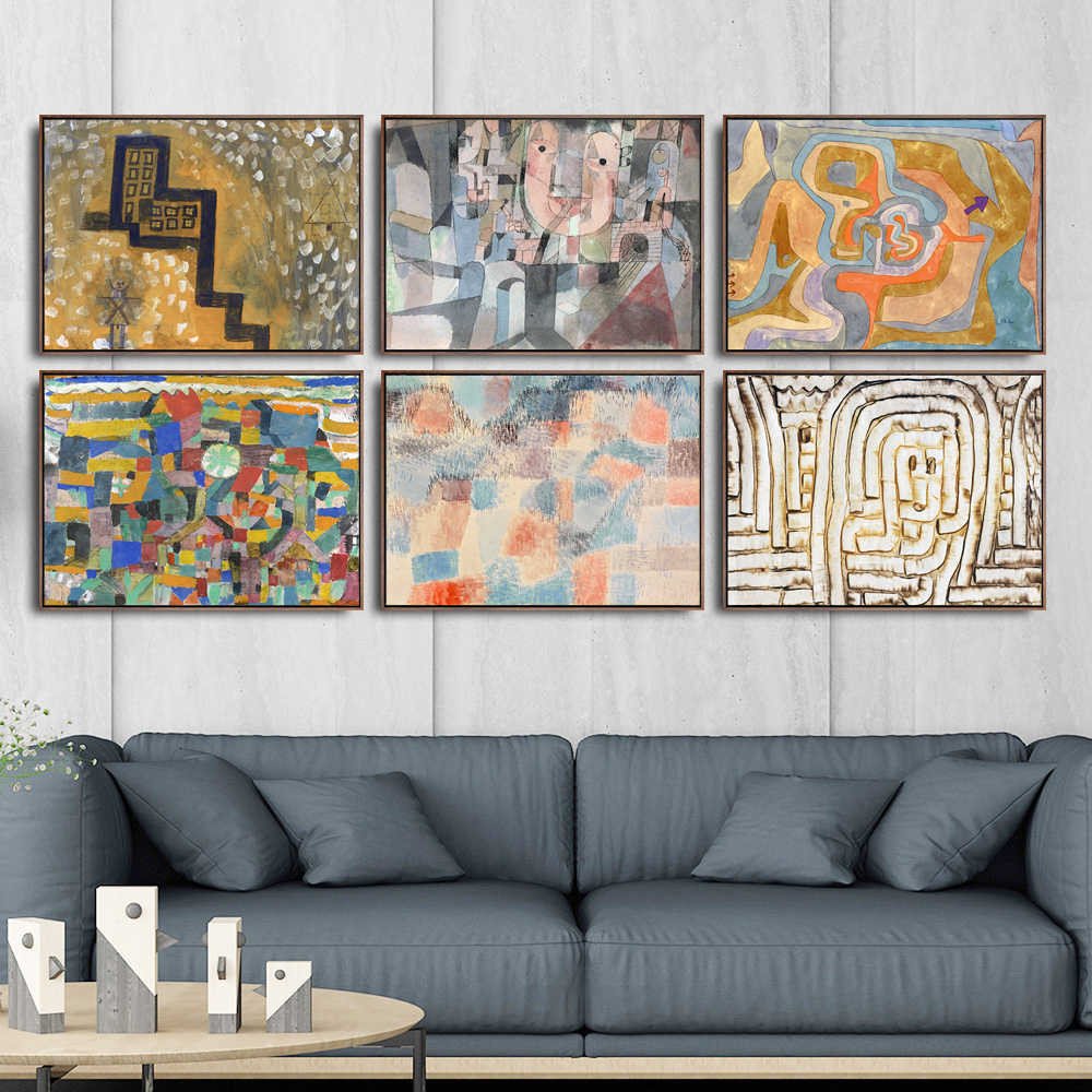 Canvas Painting for Bedroom Fresh Home Decoration Art Wall Fro Living Room Poster Print Canvas Paintings Switzerland Paul Klee Abstract Oil Painting