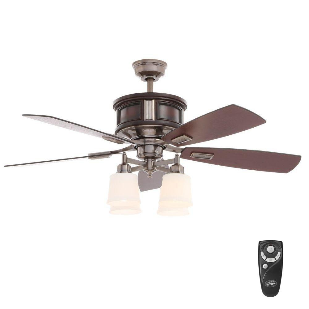 Ceiling Fan for Bedroom Unique Hampton Bay Garrison 52 In Indoor Gunmetal Ceiling Fan with