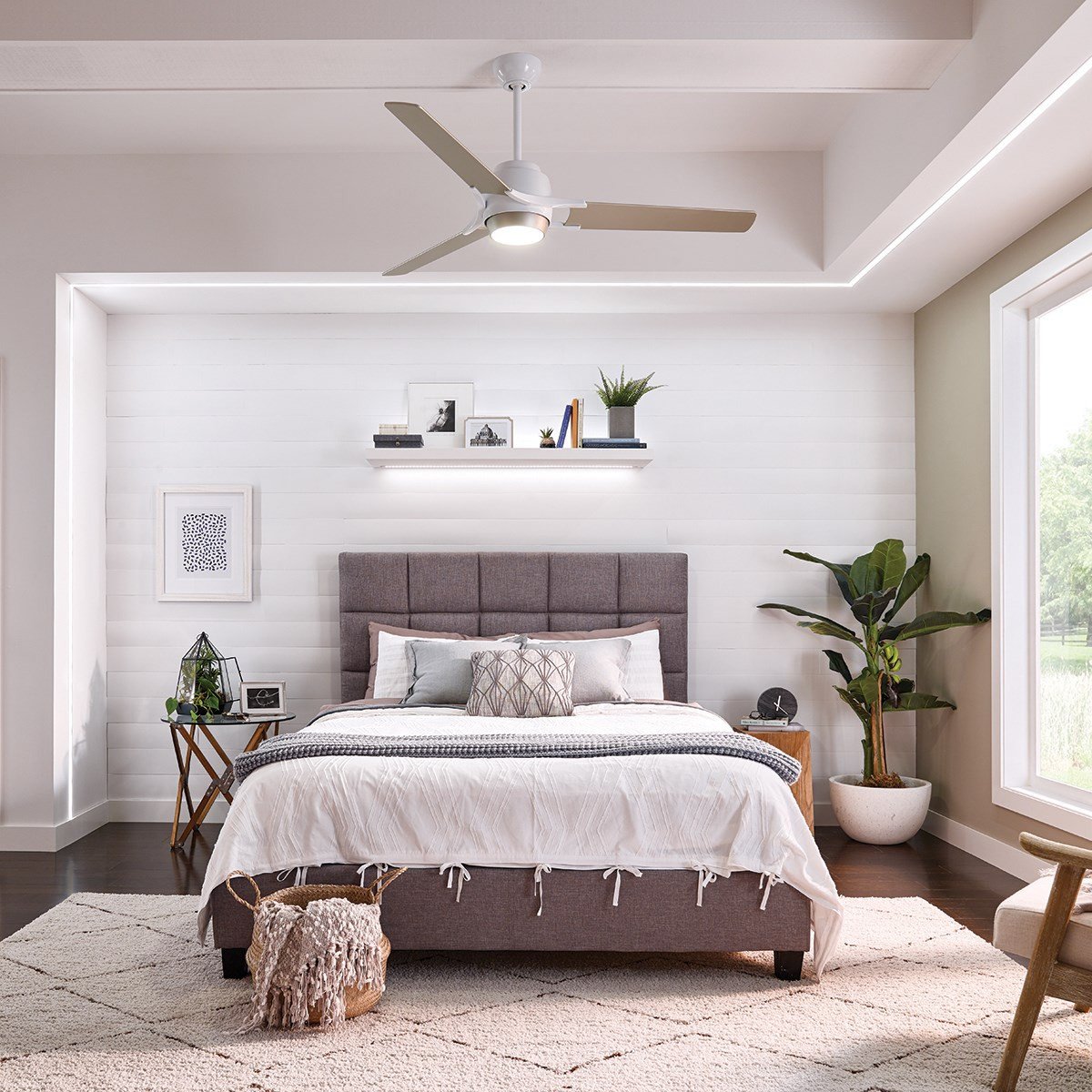 Ceiling Fans for Girl Bedroom Fresh Zeus Led 60&quot; Fan Brushed Nickel