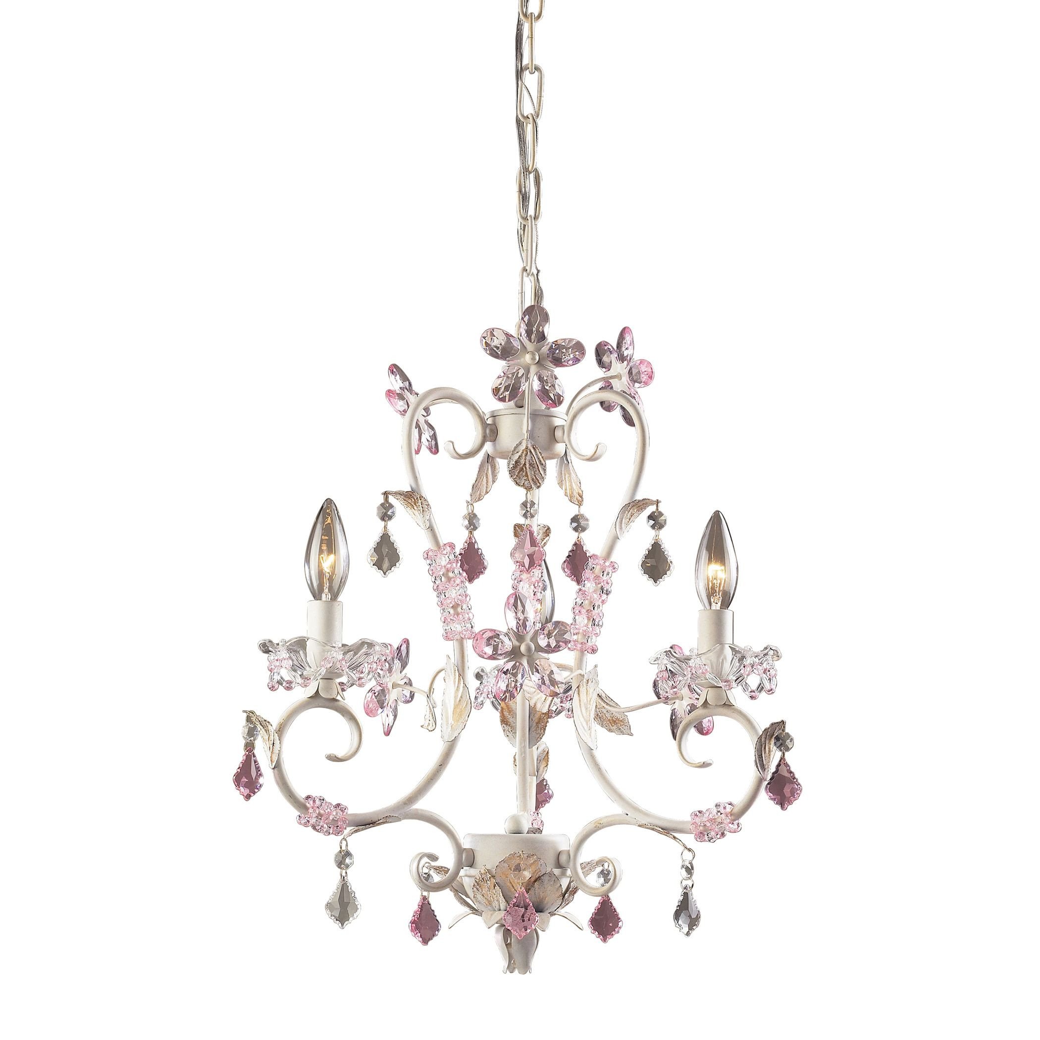 Chandelier for Girls Bedroom Lovely Julia 3 Light Chandelier In Antique White Rose and Clear