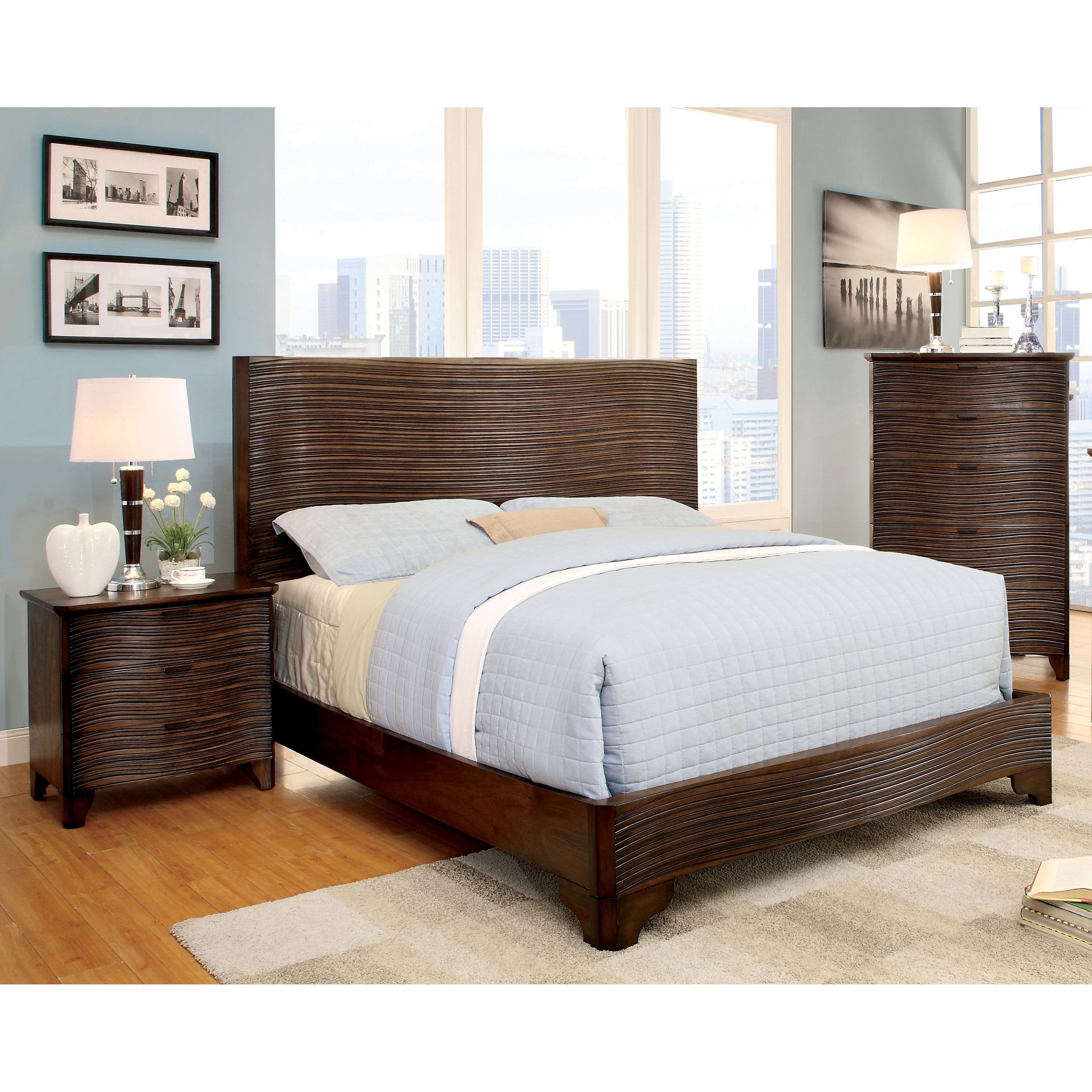 Cheap Bedroom Decor Online Shopping Inspirational Furniture Of America Titanean 2 Piece Textured Rustic Bed