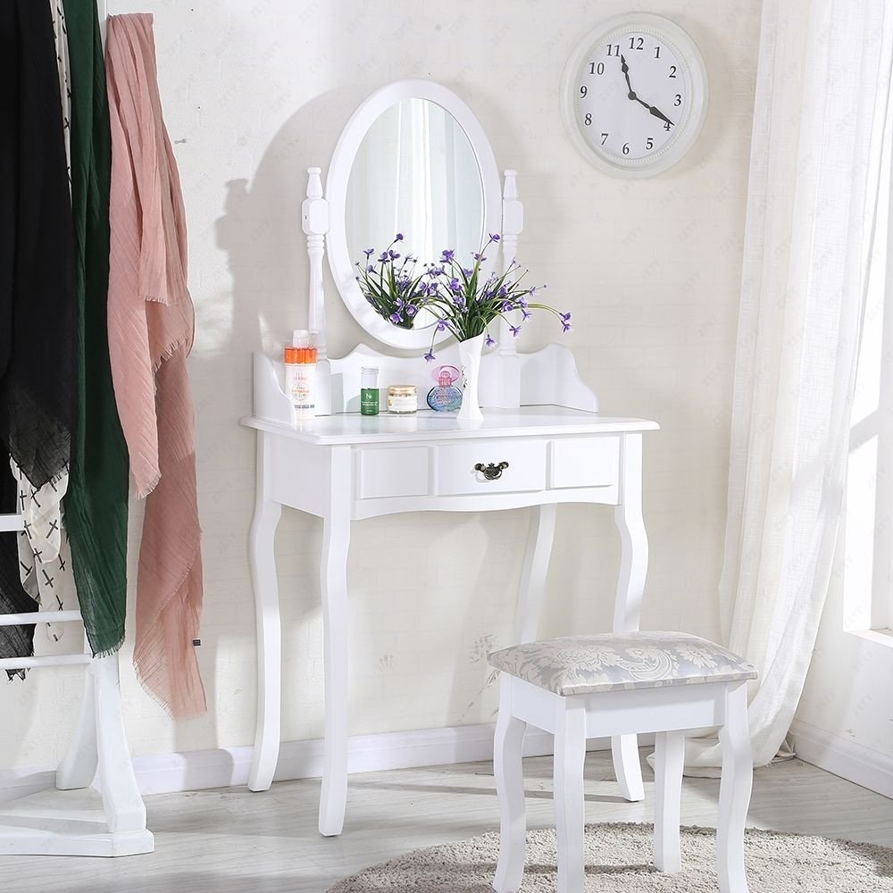 Cheap Mirrored Bedroom Furniture Fresh White Dressing Table Makeup Desk with Stool and Round Mirror Bedroom Buy Wooden Mirror Cabinet Dresser Cabinet Design Bedroom Mirror Cabinets