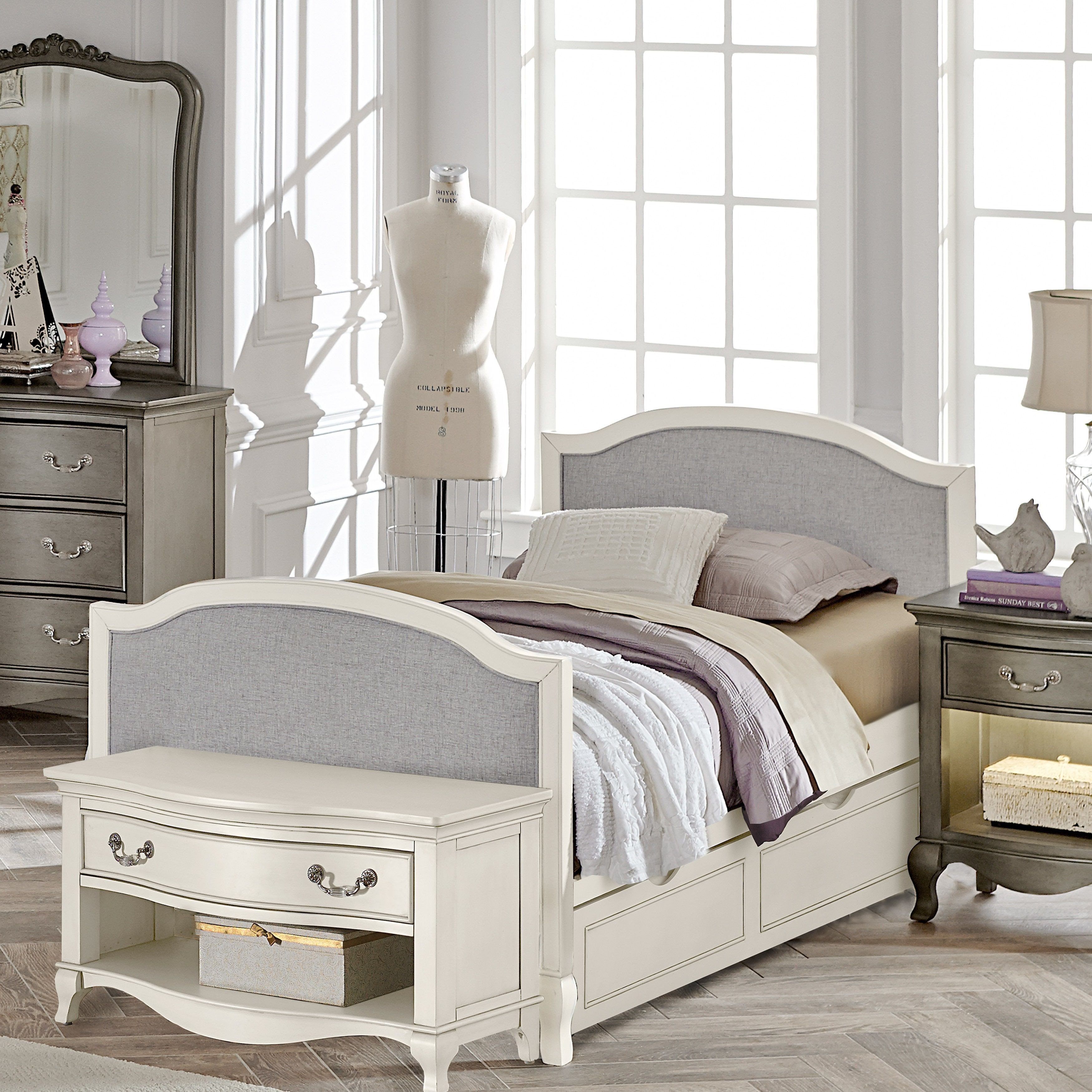 Cheap Twin Bedroom Set Fresh Kensington Victoria Antique White Twin Size Upholstered