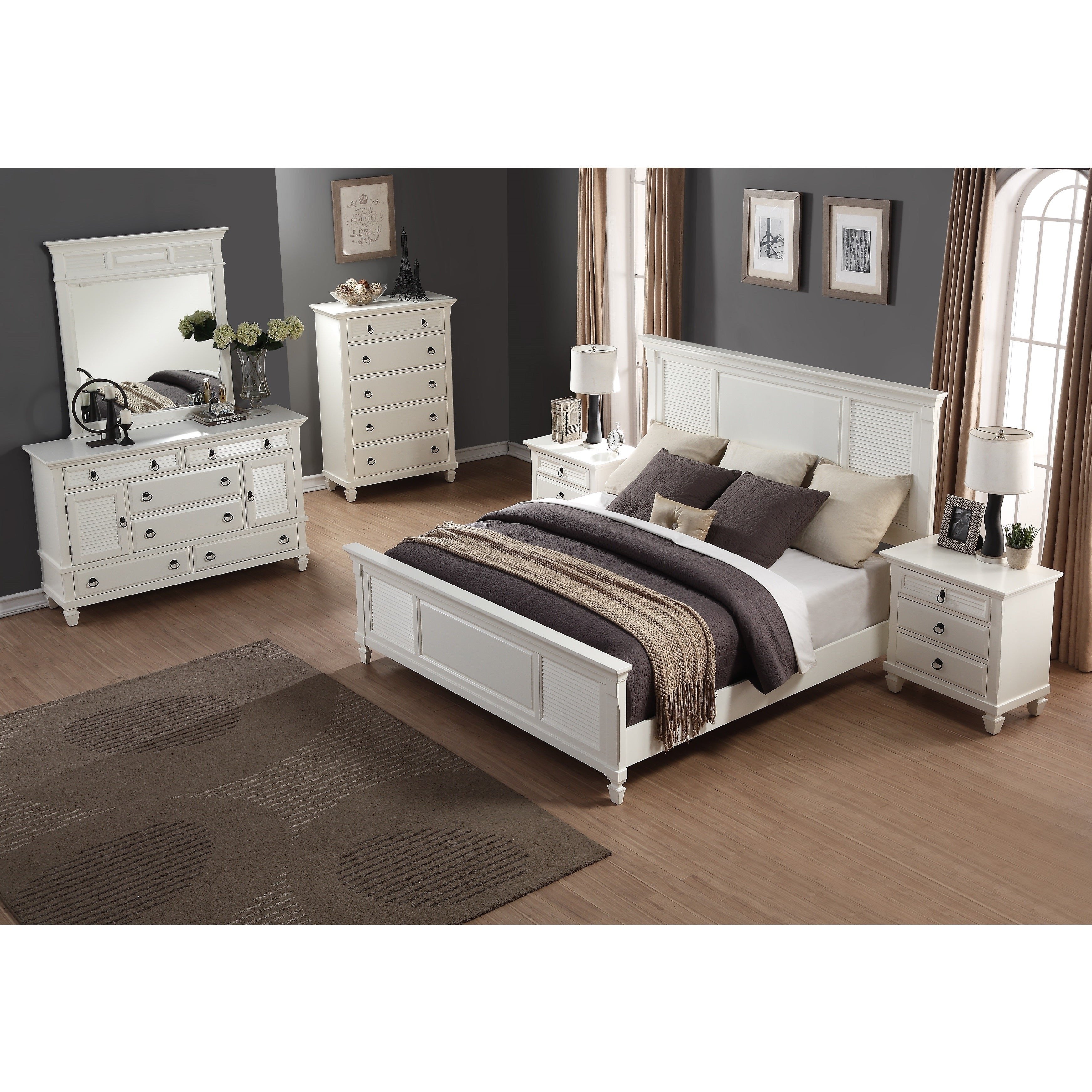 Cheap White Bedroom Furniture Set Awesome Regitina White 6 Piece Queen Size Bedroom Furniture Set