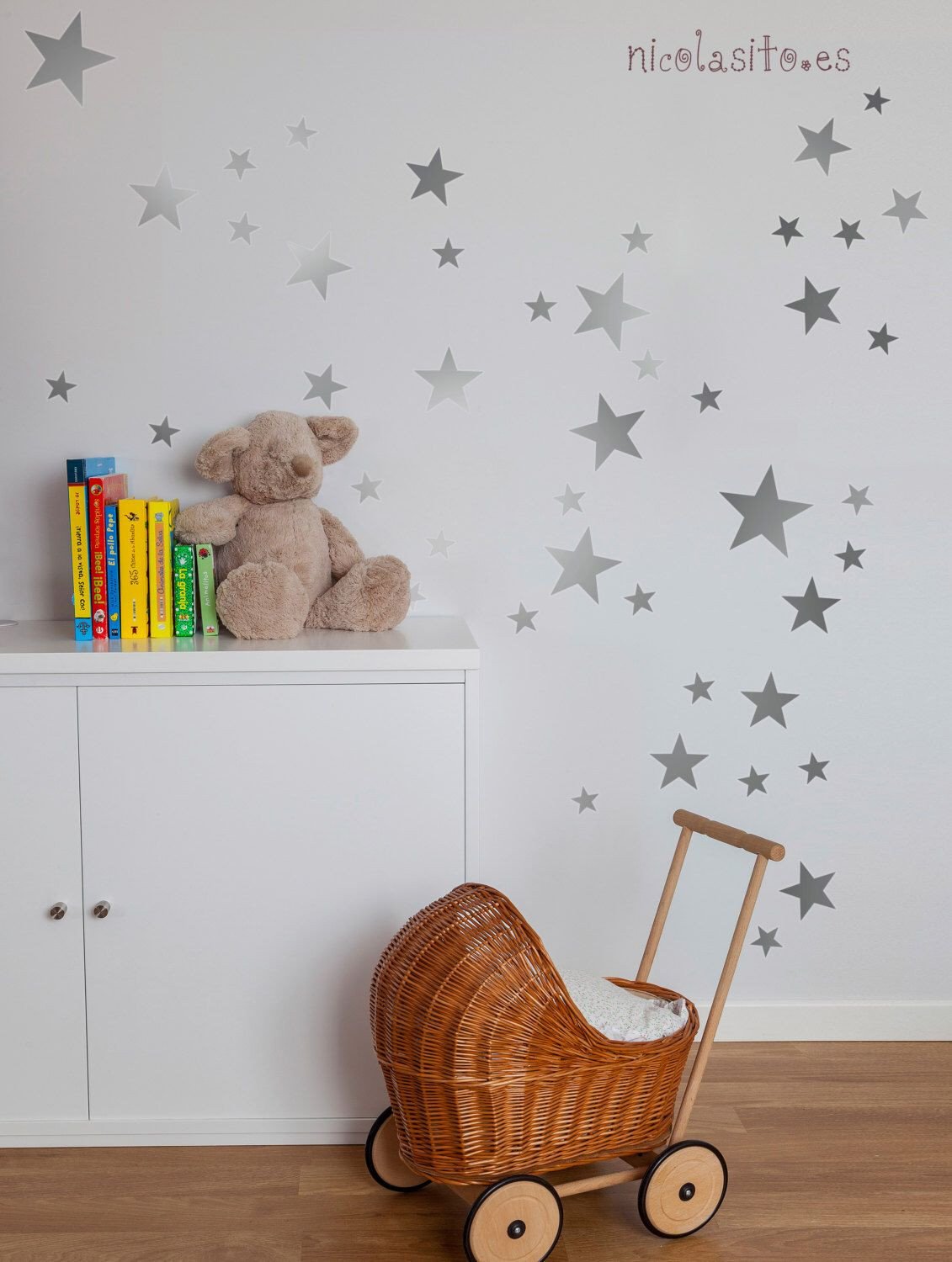 Childrens Bedroom Wall Stickers Removable Luxury Silver Stars Wall Decal Nursery Silver Stars Wall Stickers