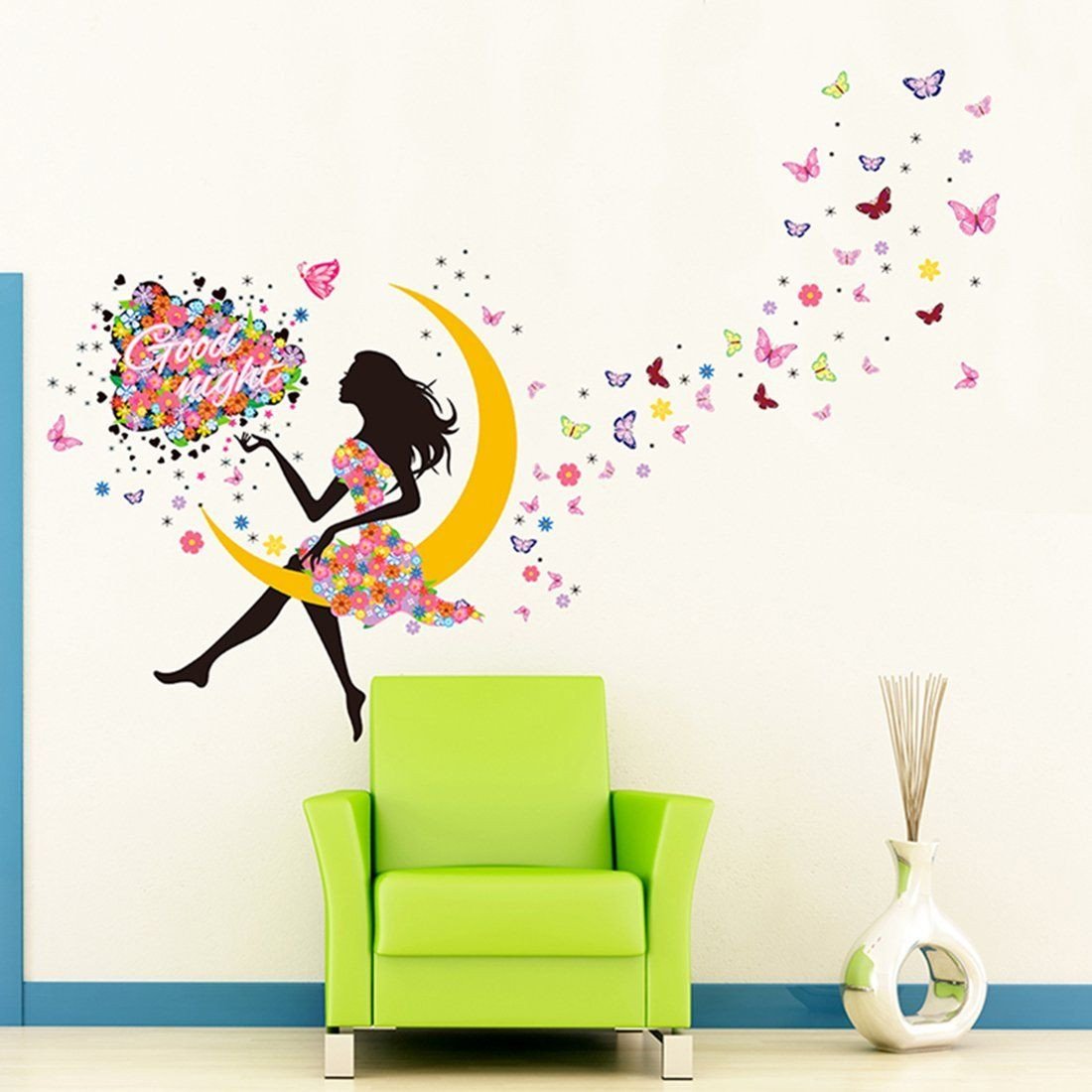 Childrens Bedroom Wall Stickers Removable New Amazon Yufeng Removable Diy Pvc Wall Sticker Decor