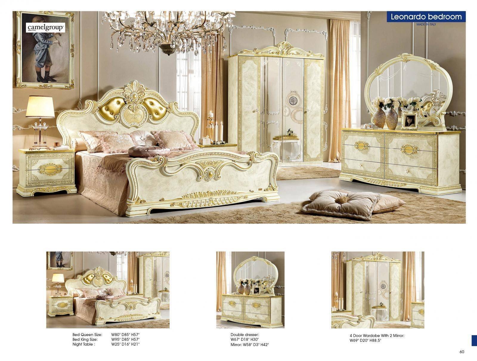 Classic Italian Bedroom Furniture Lovely Luxury Gold Ivory Queen Bedroom Set 5 Classic Royalty Made