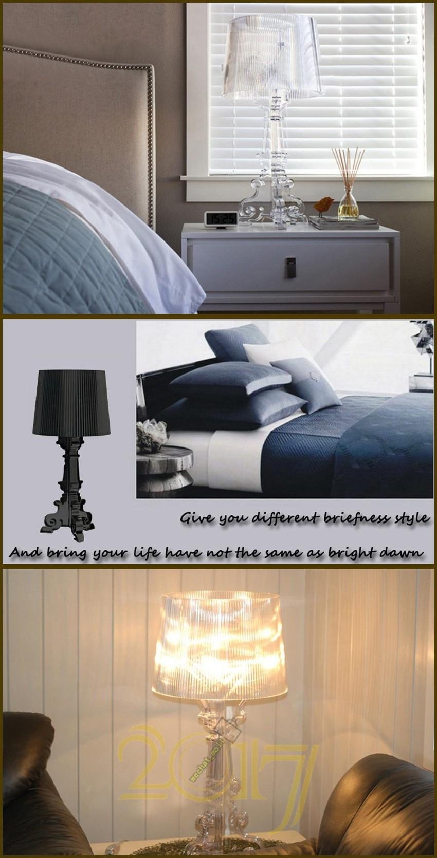 Clip On Bedroom Light Unique 2019 Desk Lamp Modern Table Lamps for Bedroom Ghost Shadow Bedside Lamp Acrylic Material Lamparas De Mesa Creative New Design Lamp From Wechat Mall