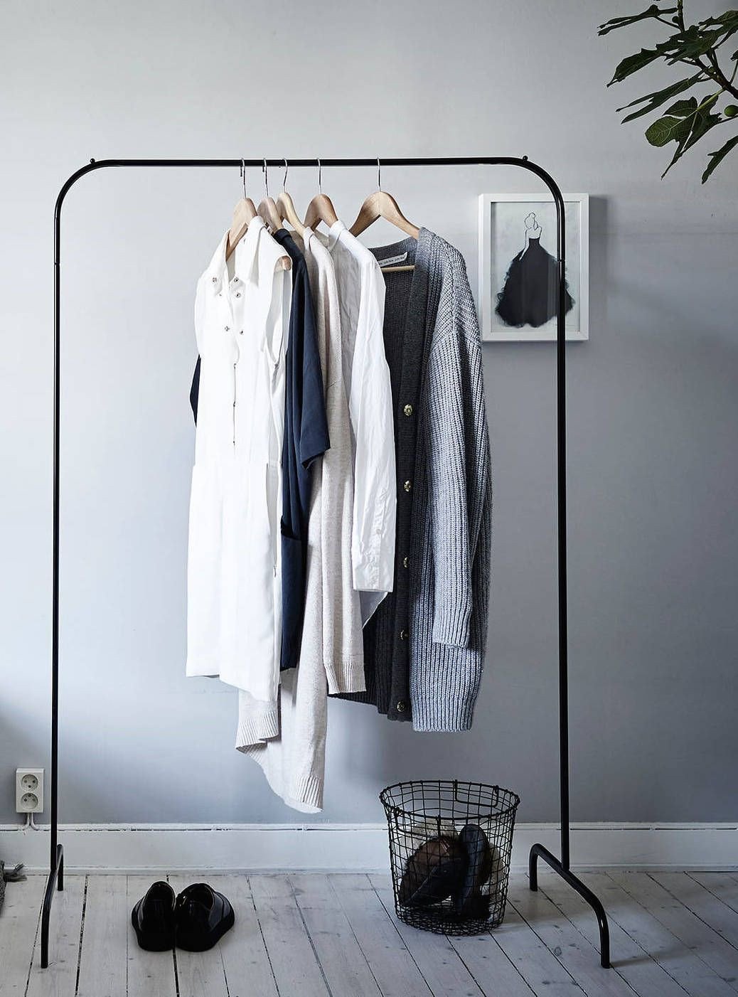 Clothing Rack for Bedroom Beautiful Cozy Grey Home Via Cocolapinedesign