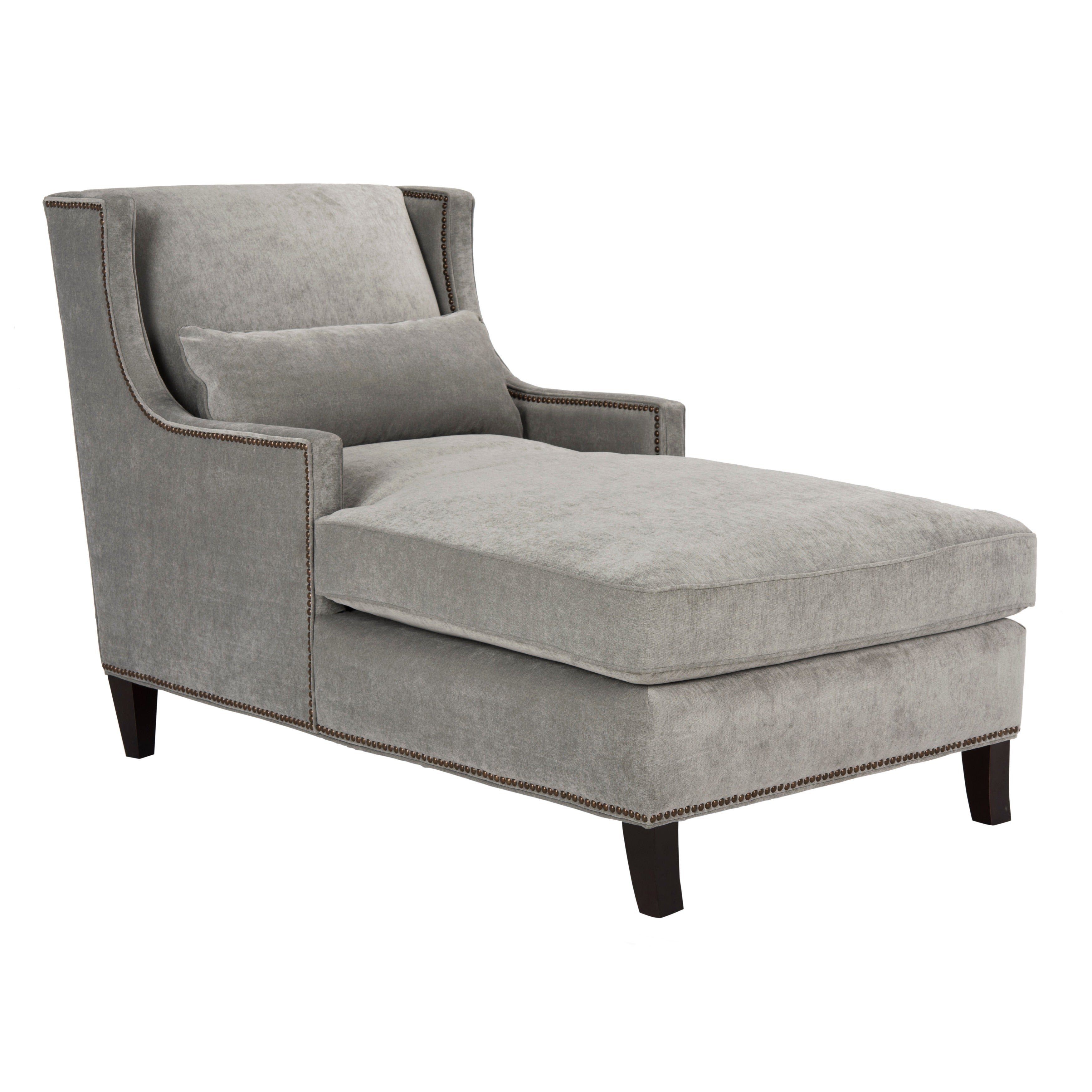 Comfy Lounge Chairs for Bedroom Unique Safavieh Couture High Line Collection Vitali Grey Velvet Chaise Lounge Chair