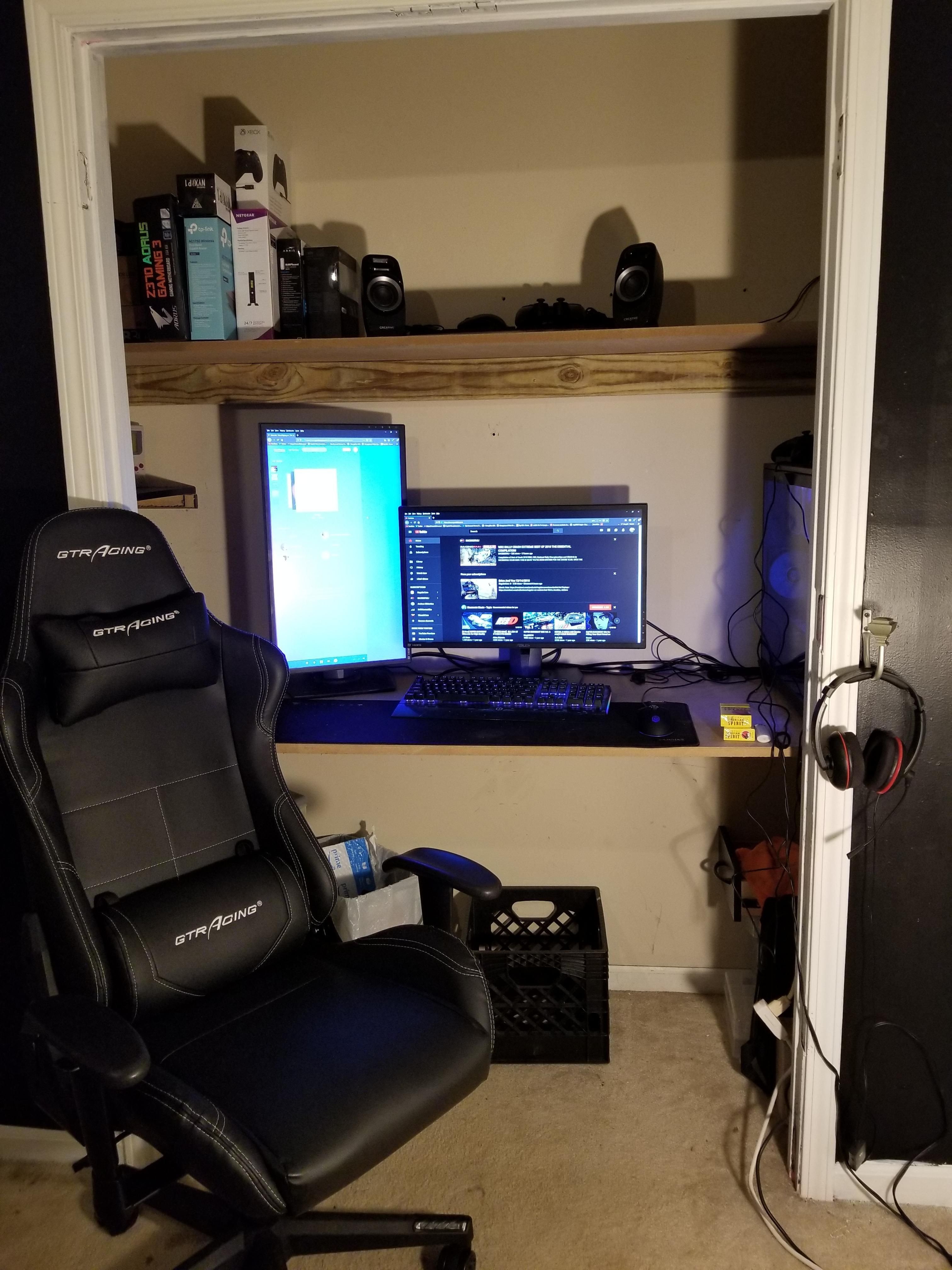Computer Desk for Small Bedroom Best Of Closet Desk Conversion About Done