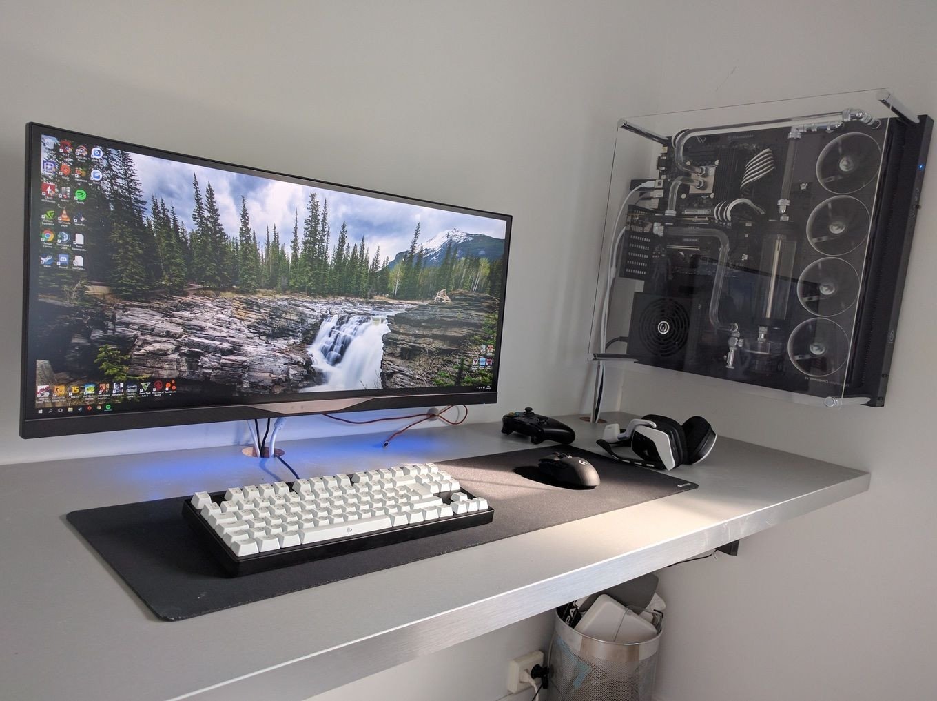 Computer Desk for Small Bedroom Lovely Battlestation 21 9