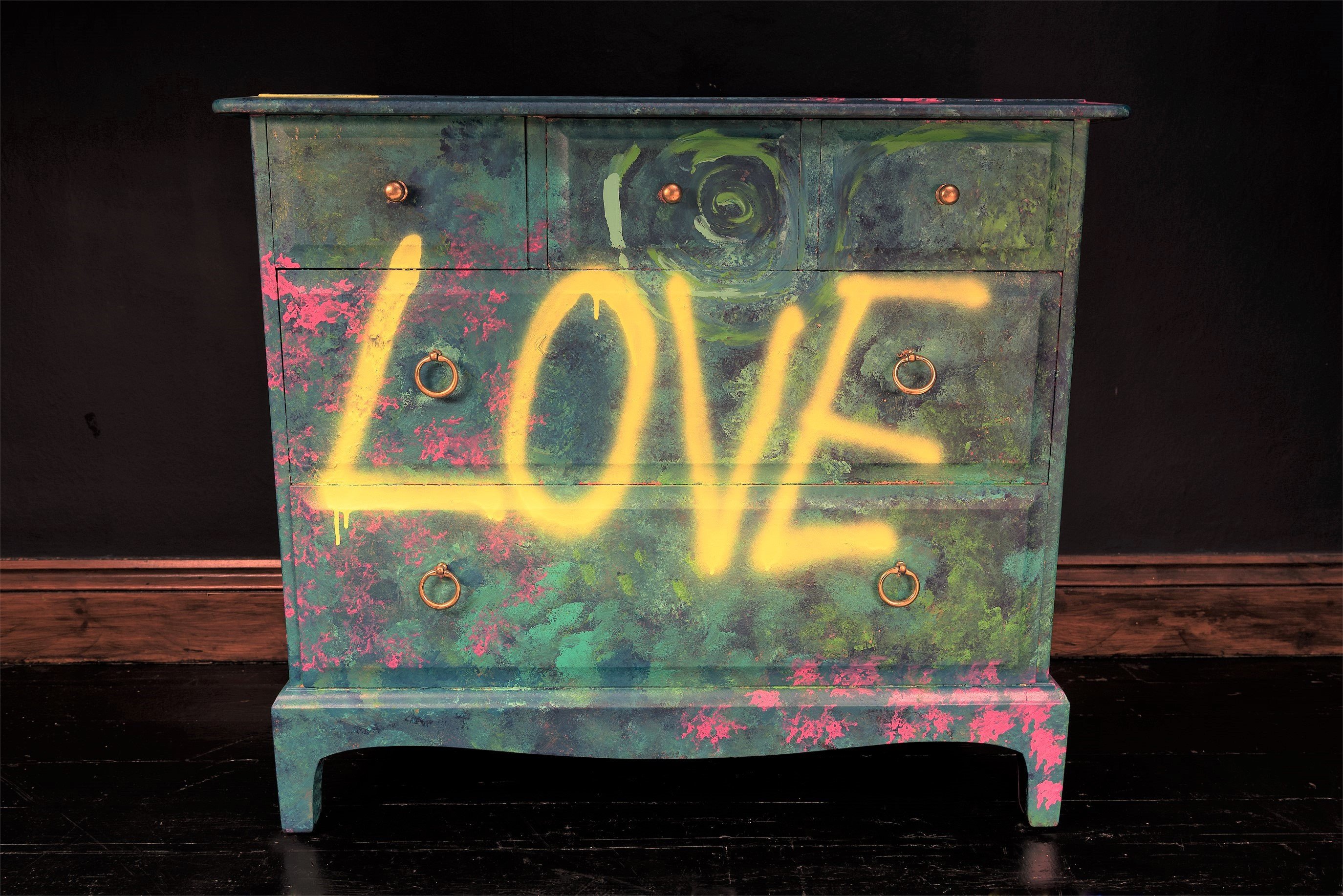 Cool Bedroom Furniture for Teenagers Inspirational Graffiti Drawers Painted Drawers Cool Office Furniture Teen Decor Industrial Tv Stand Cool Bedroom Decor Punk Furniture Luxury