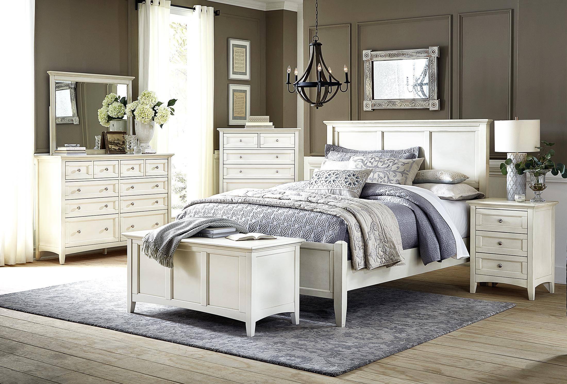 Cottage Style Bedroom Set Fresh Cottage King Panel Bed In White Linen Nrlwt5130 A America northlake