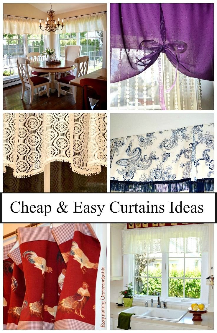 Curtain Styles for Bedroom New Cheap and Easy Curtain Ideas