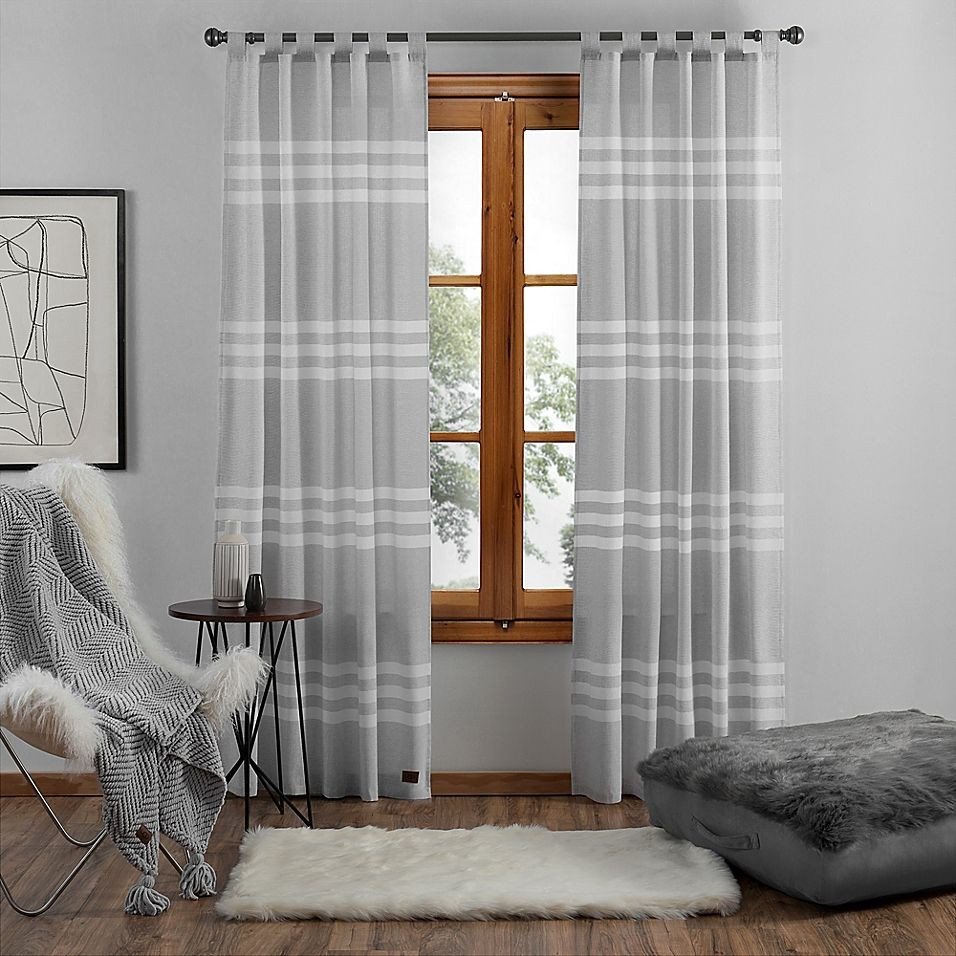 Curtains for Bedroom Windows Fresh Ugg Riley Stripe 108&quot; Tab top Window Curtain Panel In