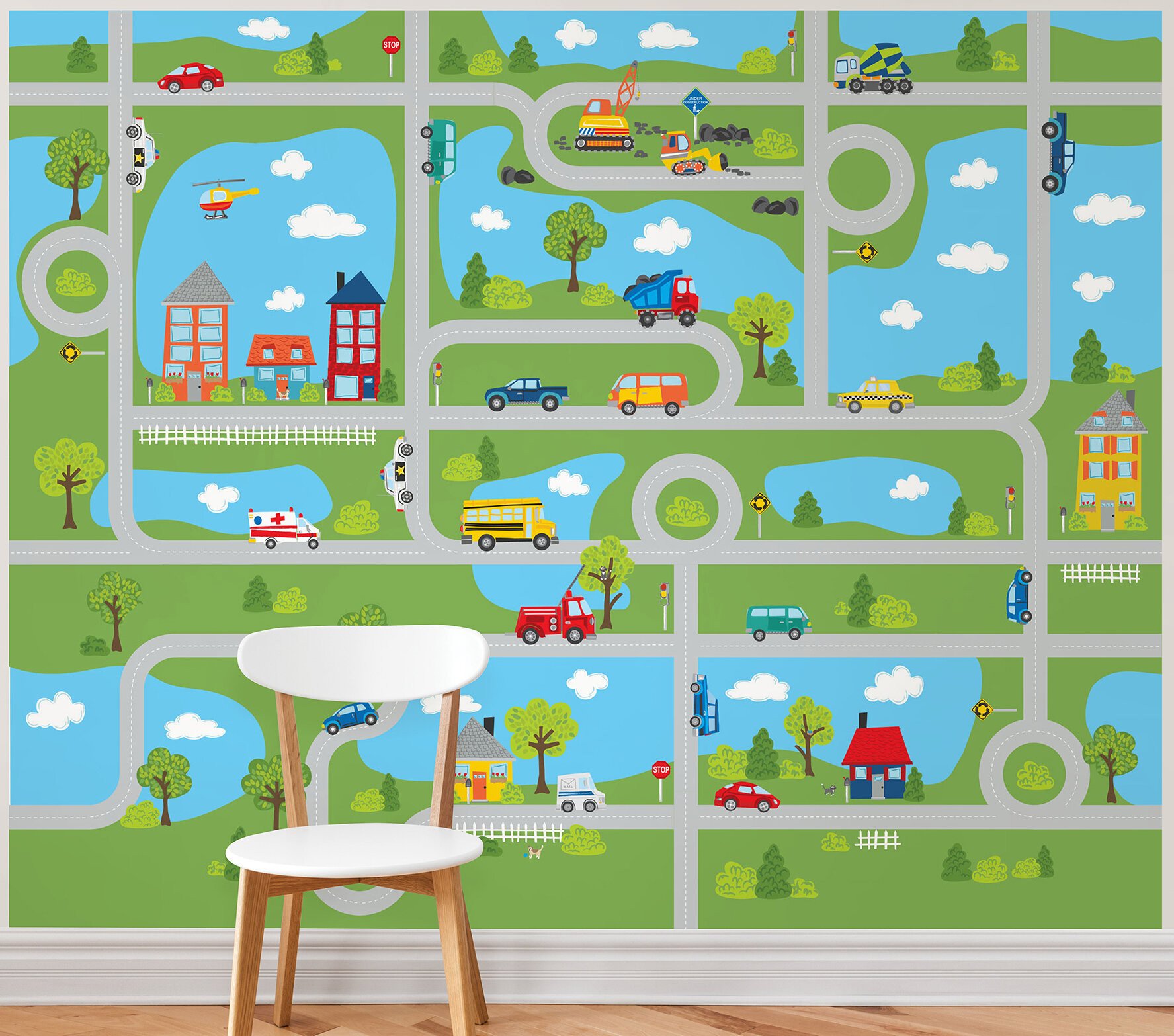 Curtains for Boy Bedroom Inspirational Tyngsborough Road Map Peel and Stick 9 83 L X 94&quot; W Wall Mural