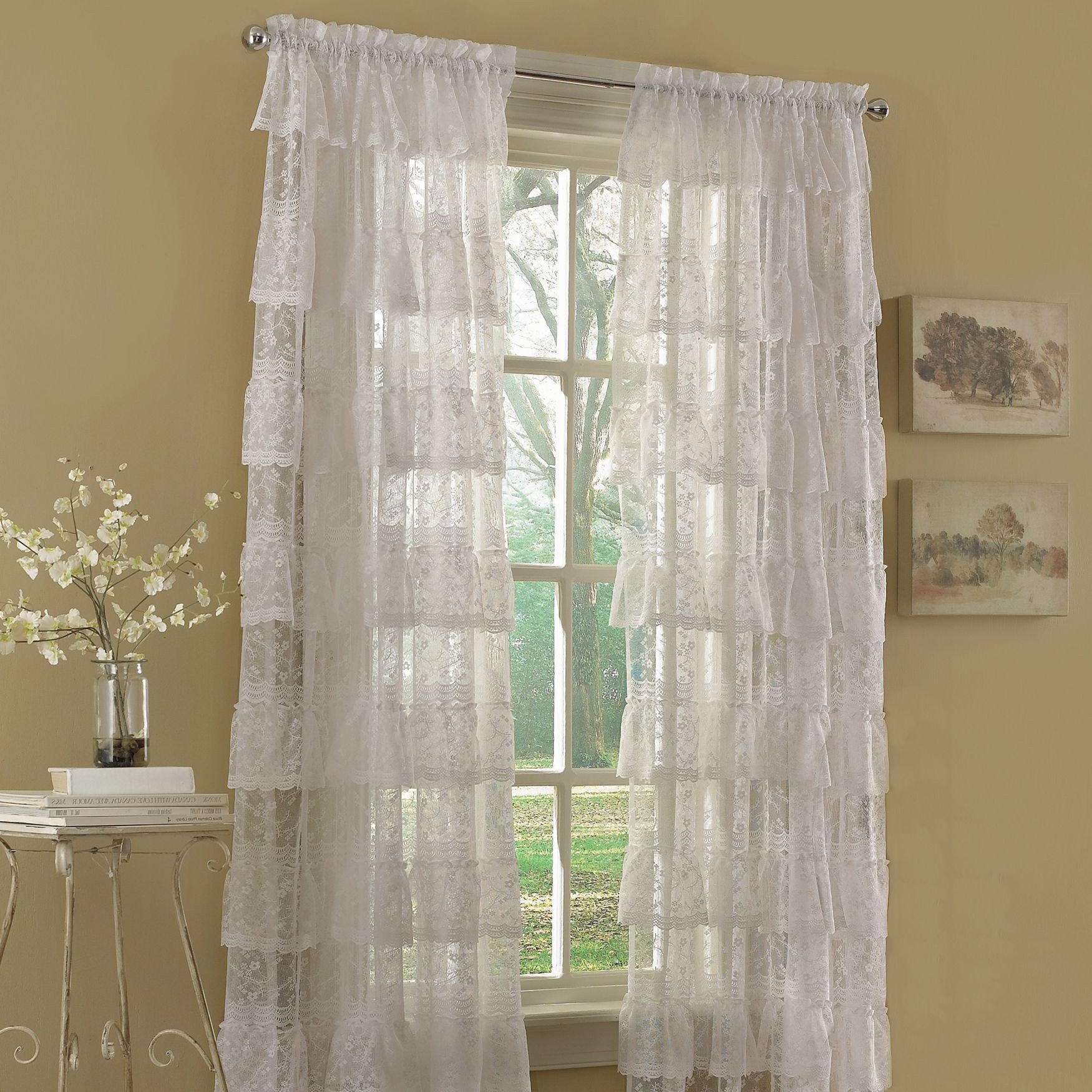 Curtains for Small Bedroom Windows Best Of Priscilla Bridal Lace Panels