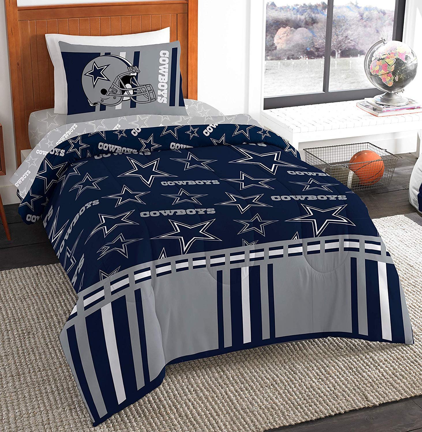 Dallas Cowboy Bedroom Set Beautiful Amazon the northwest Pany Nfl Dallas Cowboys Twin