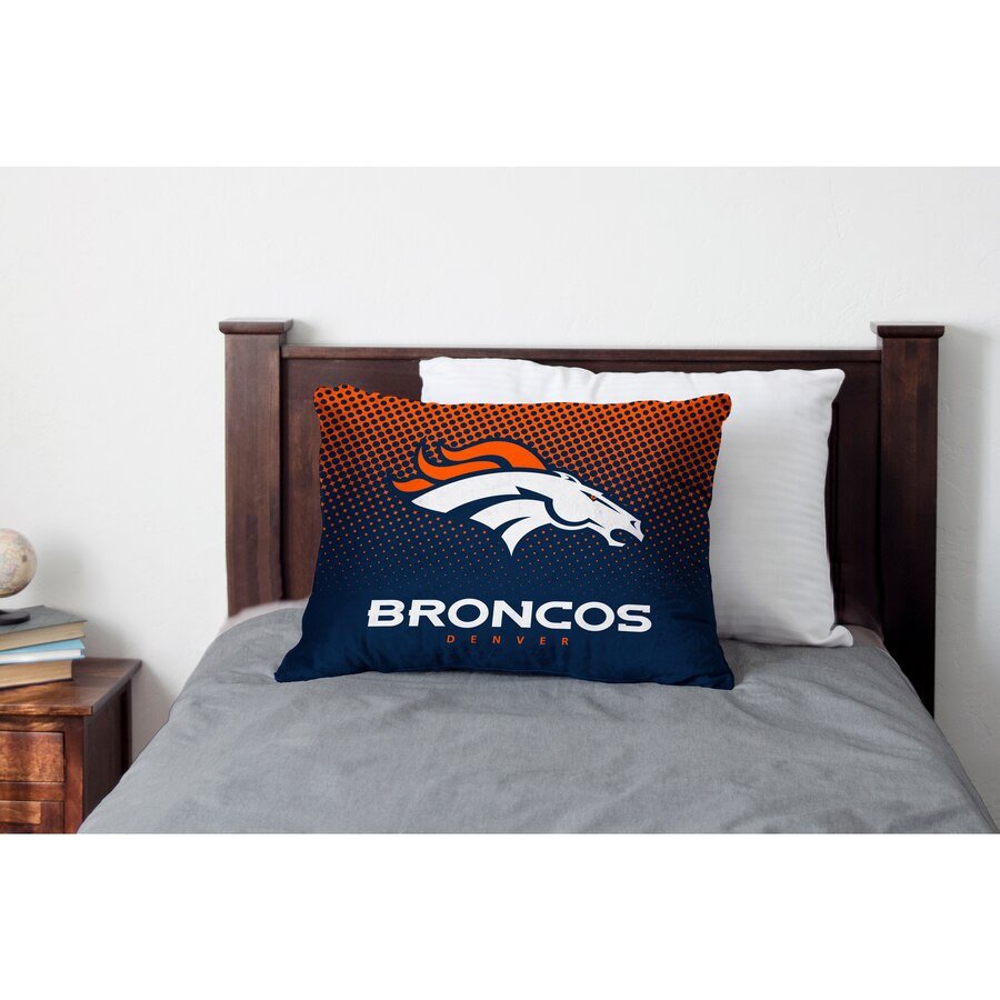 Denver Broncos Bedroom Set Beautiful Denver Broncos Dot Fade Plush Standard Pillow Protector Blue