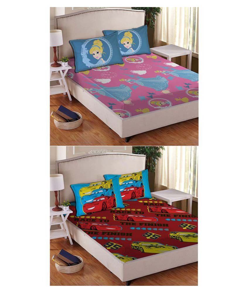Disney Cars Bedroom Set Lovely Disney Cars Multi Colour Double Kids Bedsheet
