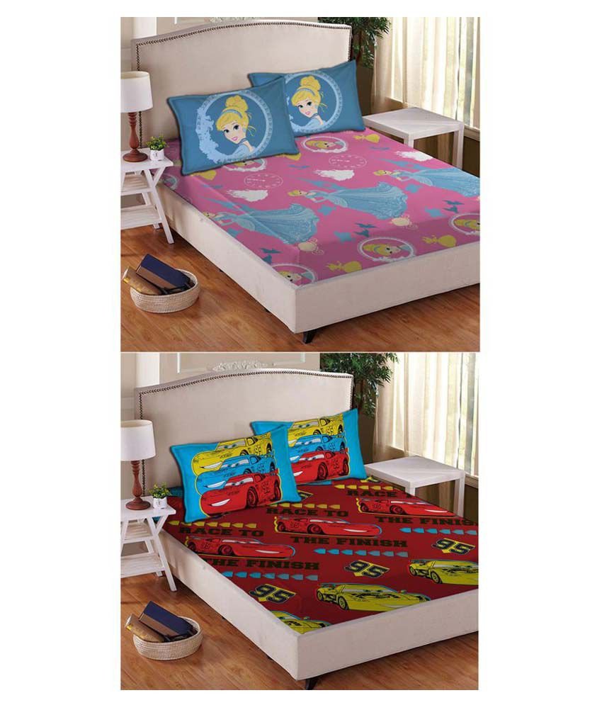 Disney Cars Bedroom Set Lovely Disney Cars Multi Colour Double Kids Bedsheet