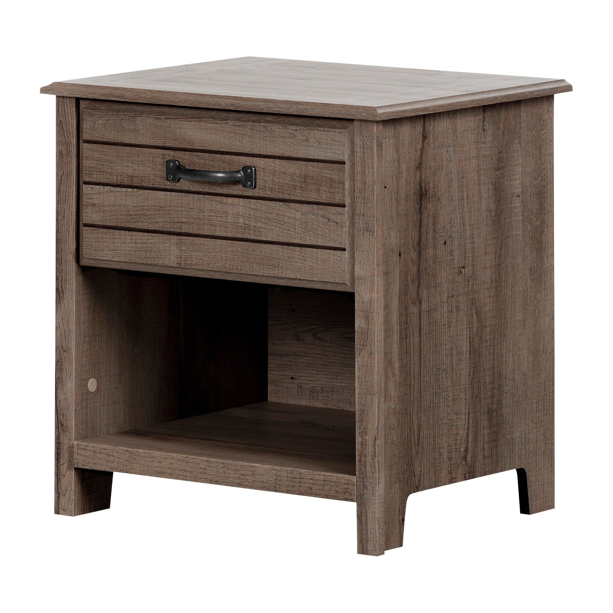 End Tables for Bedroom New Ulysses 1 Drawer Nightstand Fall Oak south Shore Fall