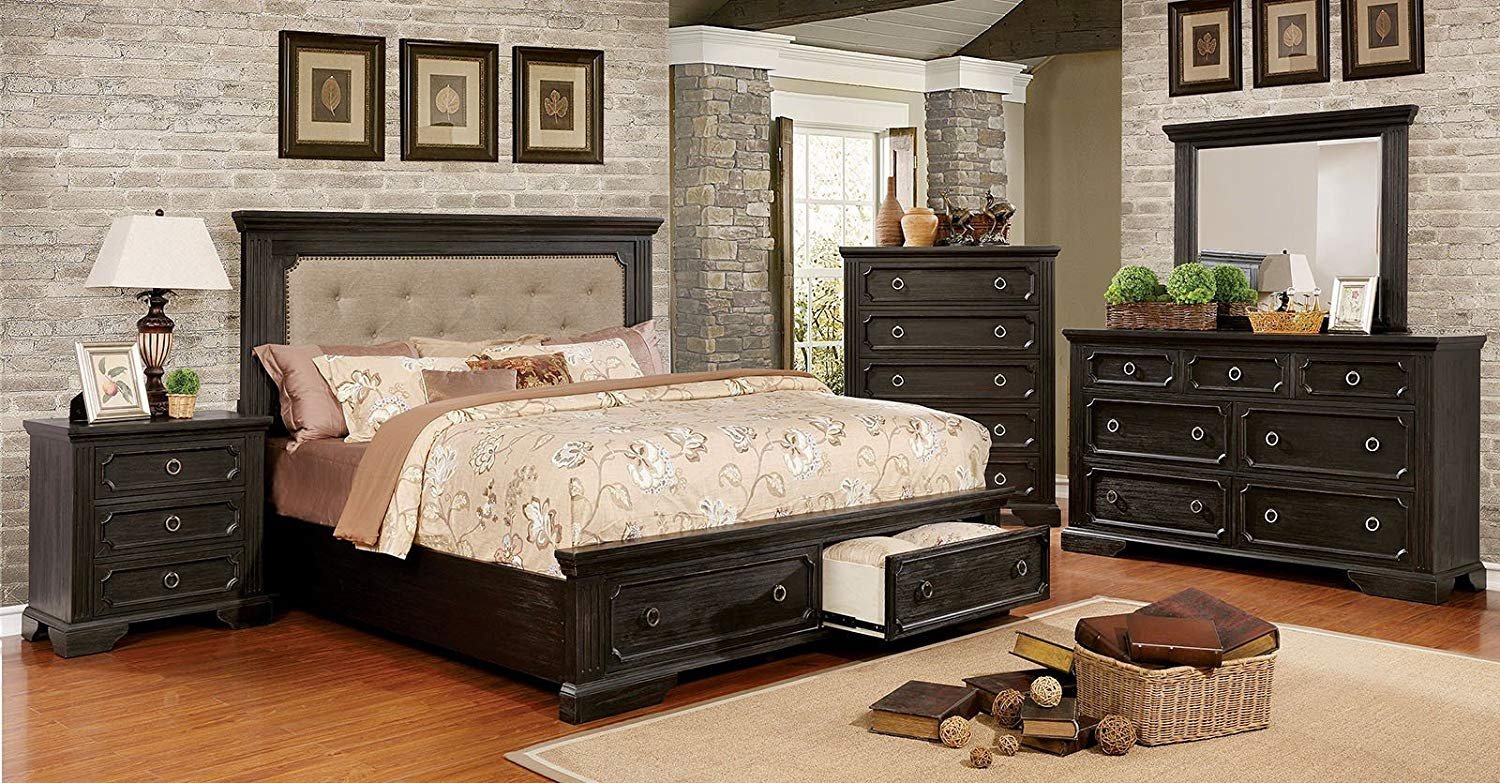 Espresso King Bedroom Set Fresh Amazon Carefree Home Furnishings Roisin Transitional