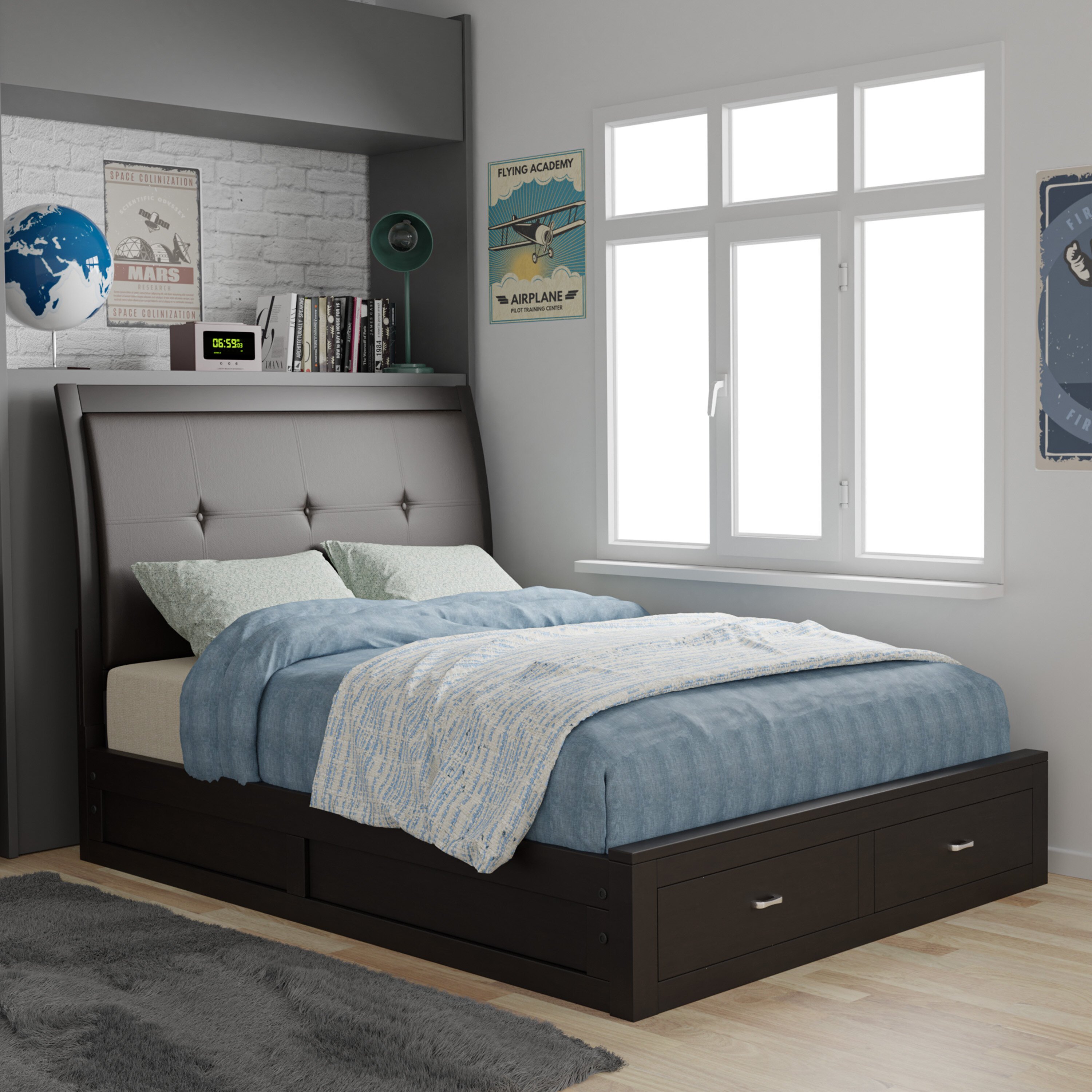 Espresso King Bedroom Set Inspirational Bravo Upholstered Storage Standard Bed