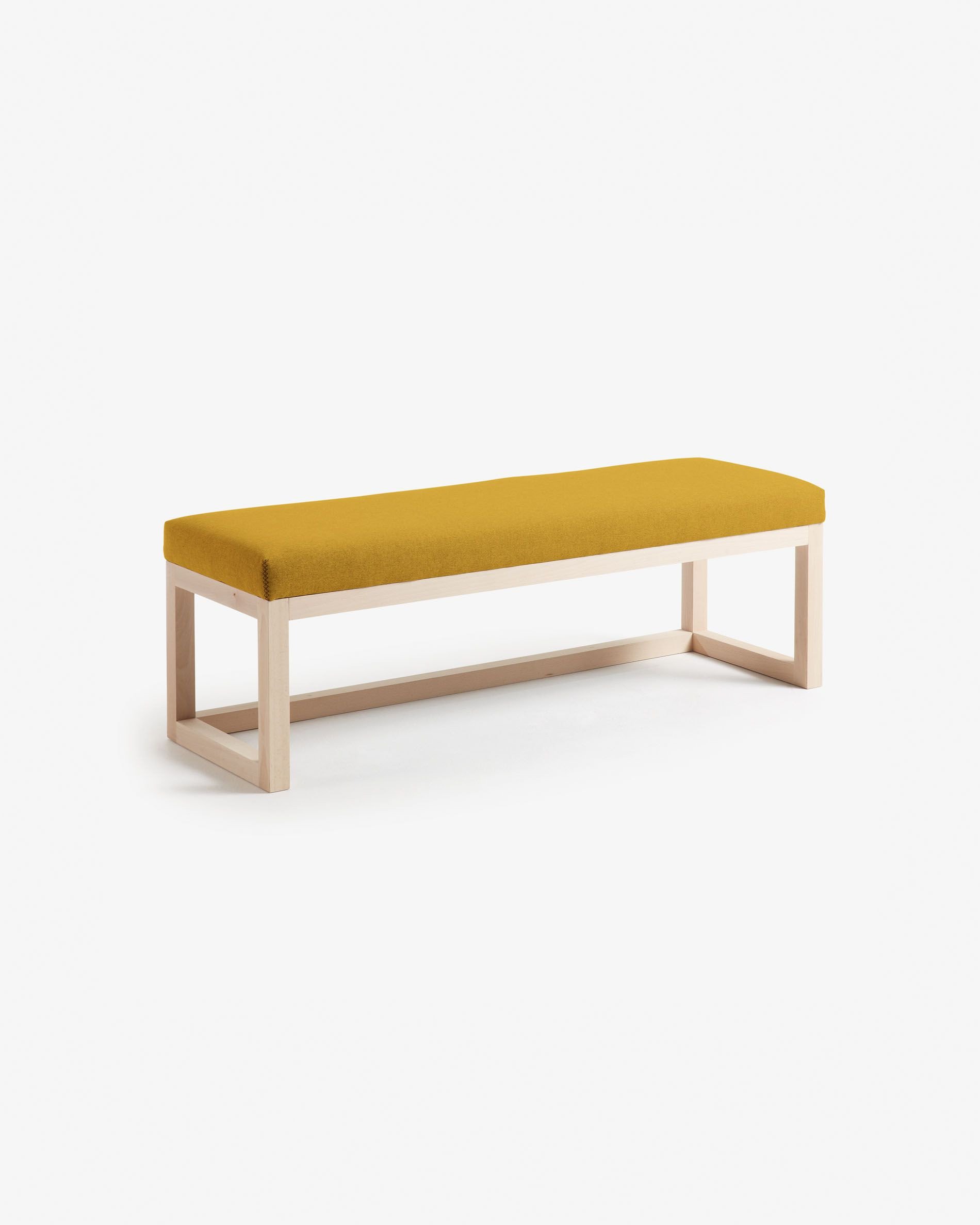 Fabric Bench for Bedroom Inspirational Mustard Loya Bench 128 Cm