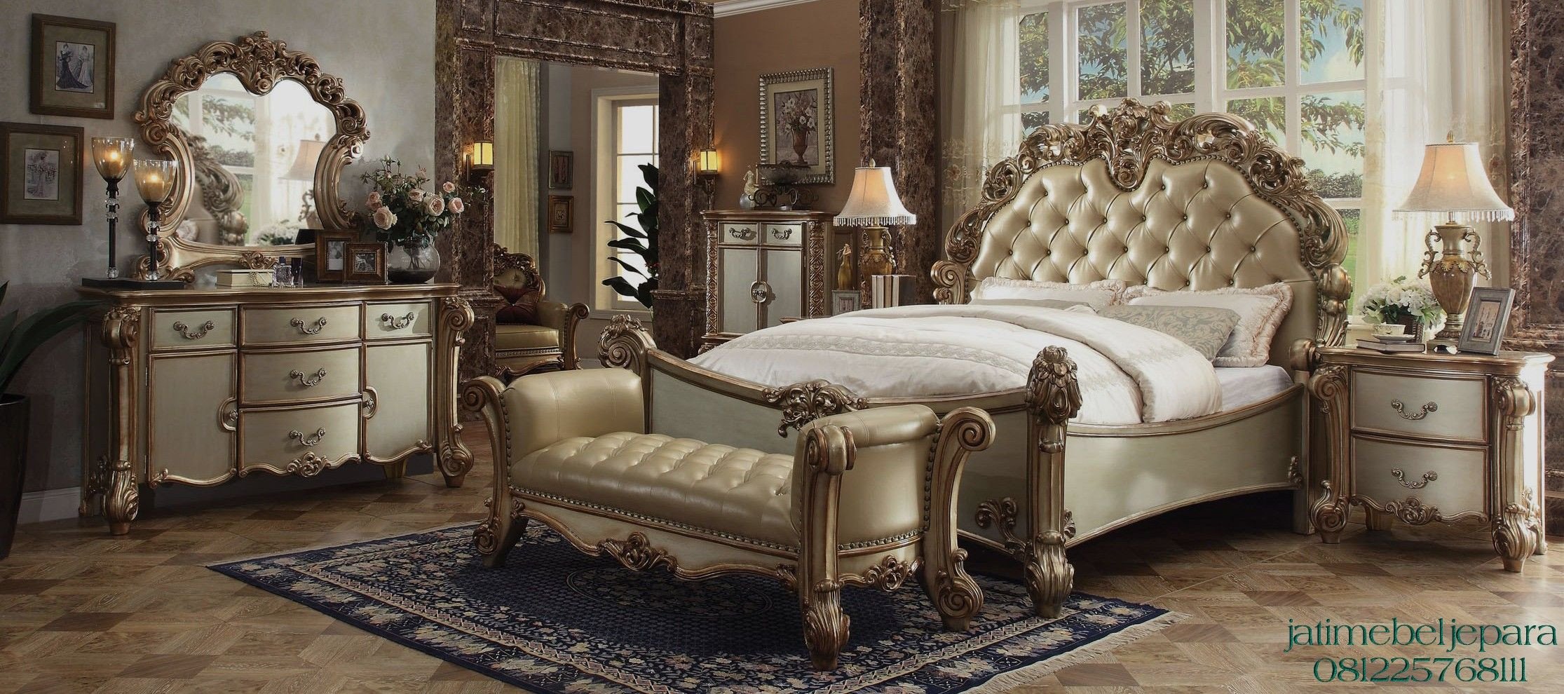 Farmers Furniture Bedroom Set Beautiful Tempat Tidur Ukir Klasik Mewah Gold Merupakan Produk Dari