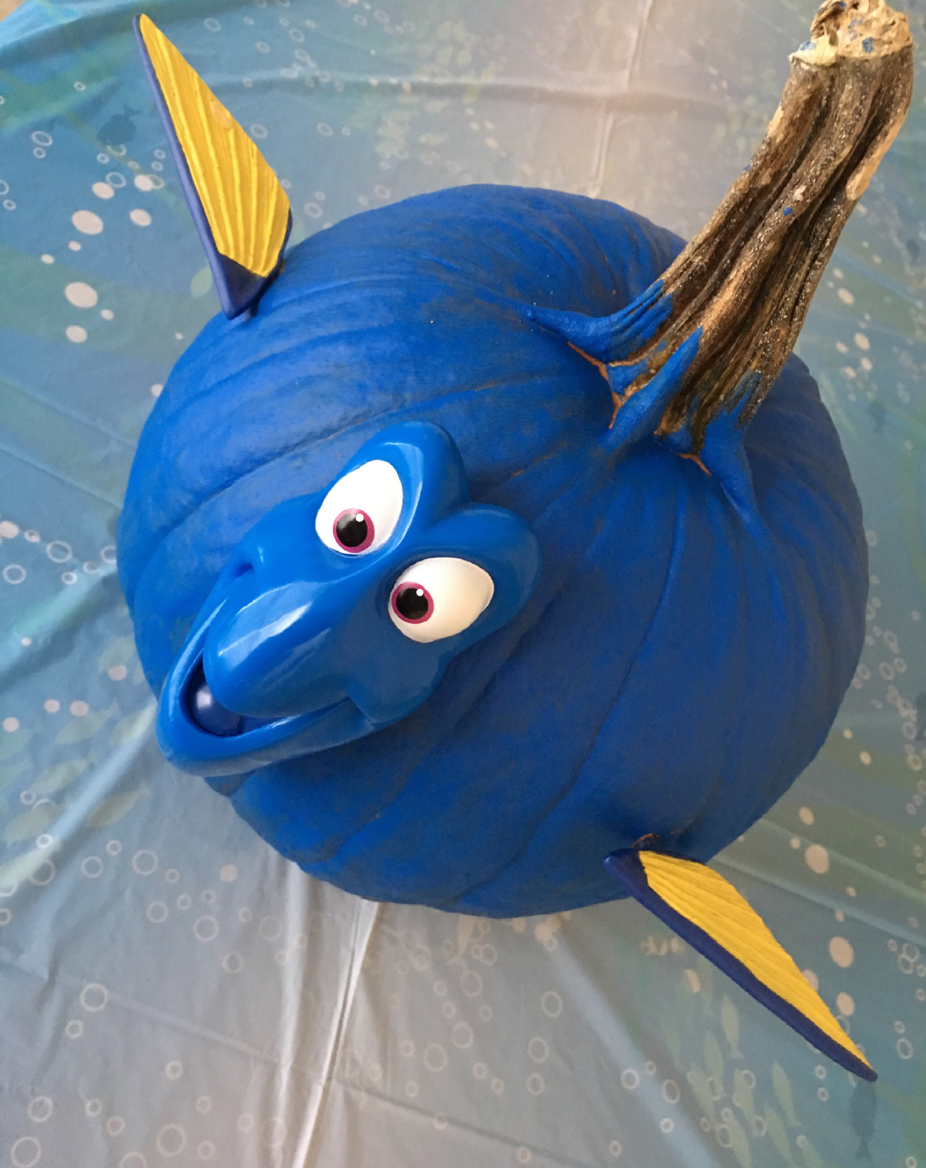 Finding Dory Bedroom Decor Lovely Easy Diy No Carve Finding Dory Pumpkin Carving Party