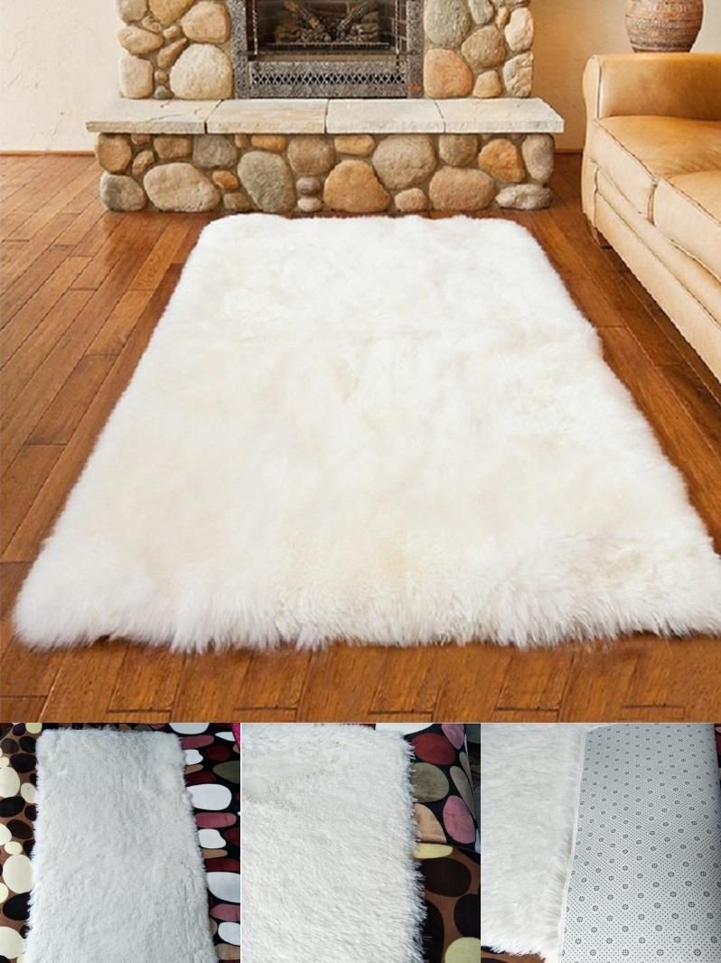 Fluffy Carpet for Bedroom Beautiful Visit to Buy] White Plush Carpet Bedroom Livingroom Carpet