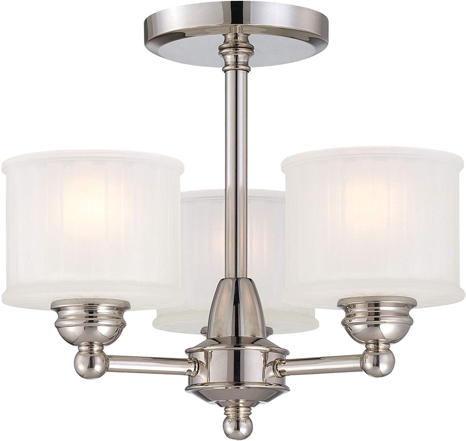 Flush Mount Bedroom Ceiling Light Beautiful Minka Lavery Semi Flush Mount Ceiling Light 1730 Series 1738 613 3lt 180 Watt 13&quot;h X 16&quot;w Glass Polished Nickel