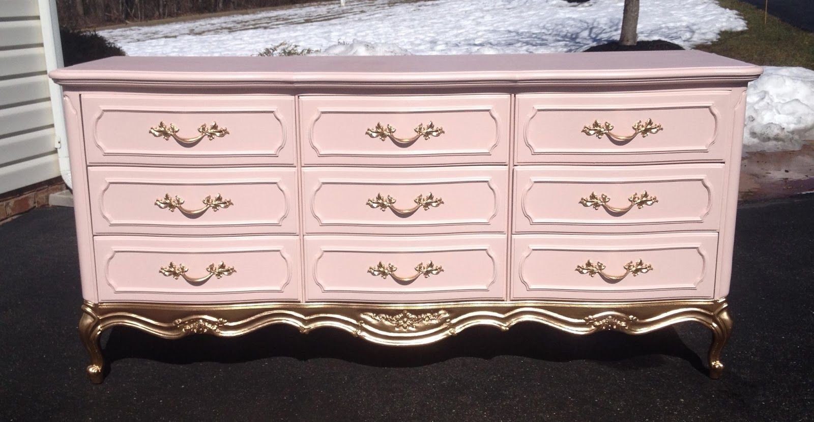 French Provincial Bedroom Furniture Lovely Pink Gold Dipped Dresser French Provincial Dresser Vintage