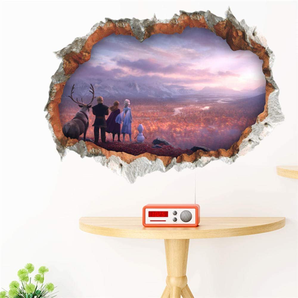 Frozen themed Bedroom Ideas Inspirational Amazon Ytytoo 3d Broken Hole Wall Sticker for Home