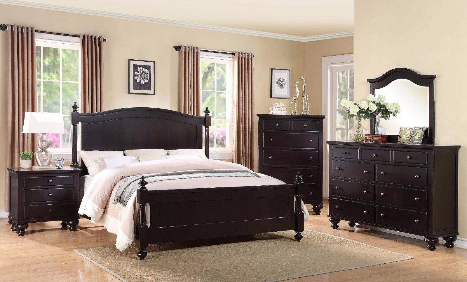 Full Size Bedroom Suite Awesome Crown Mark B1350 sommer Traditional Black Espresso King Size Bedroom Set 3 Pcs