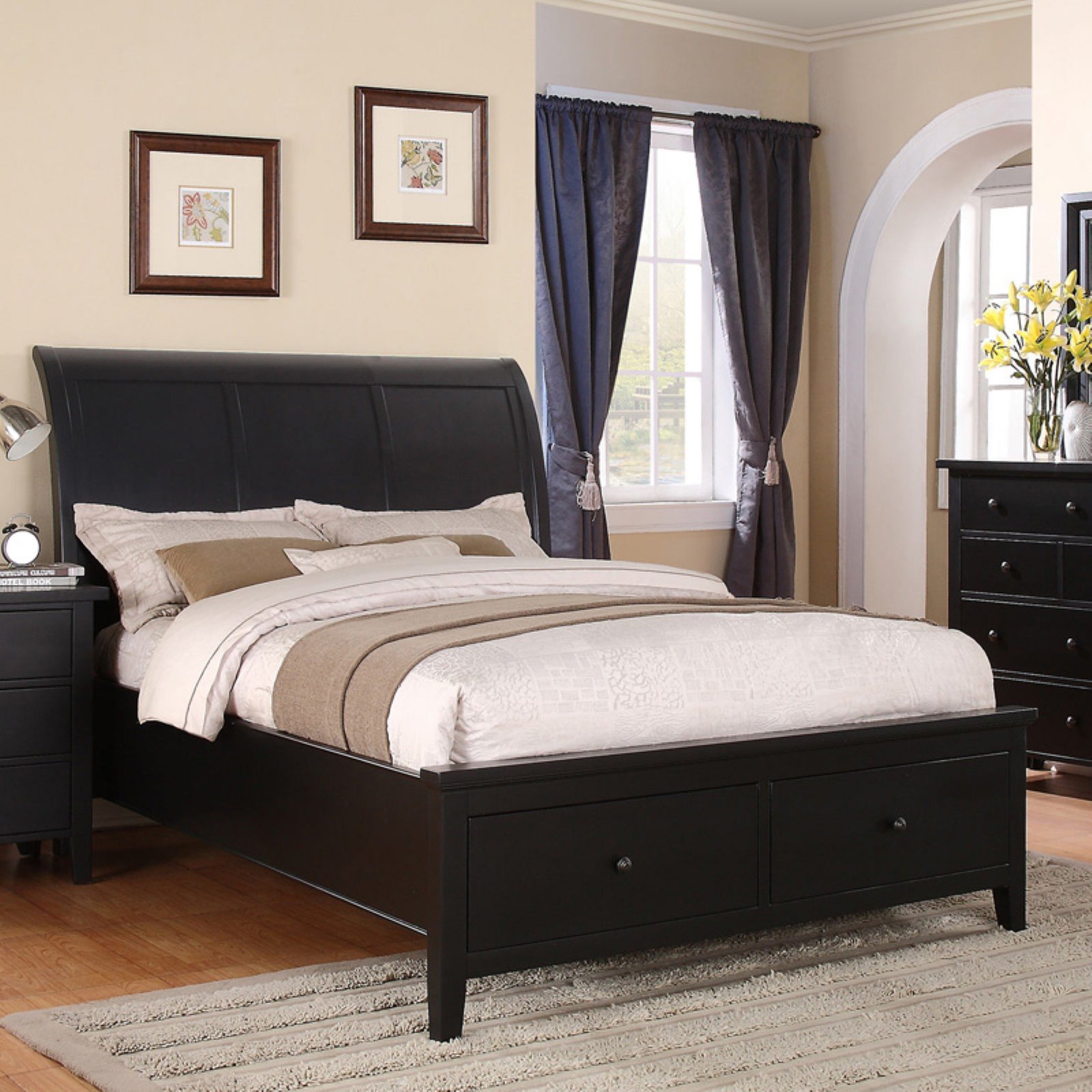 Full Size Bedroom Suite Luxury Winners Ly Vintage Storage Sleigh Bed Size Queen