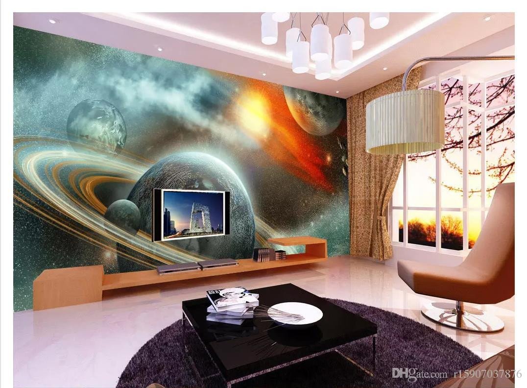 Galaxy Wallpaper for Bedroom Beautiful Papel De Parede Custom 3d Mural Wall Paper Naked Eye 3d Universe Starry Galaxy Bedroom Tv Background Wallpaper for Walls 3d Wallpaper Hd A