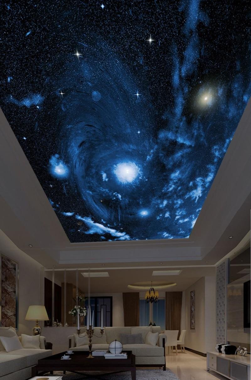 Galaxy Wallpaper for Bedroom Fresh Custom 3d Wallpaper Ceilings Beautiful Starry Sky Picture Children S Room Ceiling the Wallpaper Hd top Rated Wallpapers High Resolution