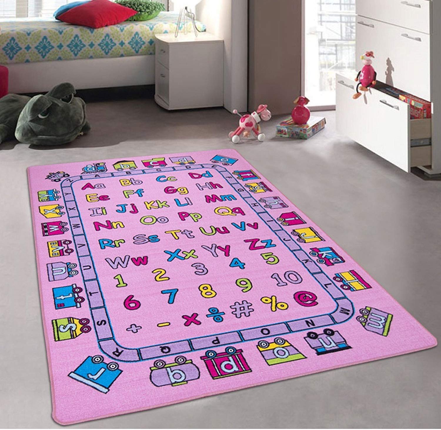 Girls Bedroom area Rugs Best Of Kids Baby Room Daycare Classroom Playroom Girl S area Rug Alphabet Letters Numbers Educational Fun Pink Purple Bright Colorful Vibrant