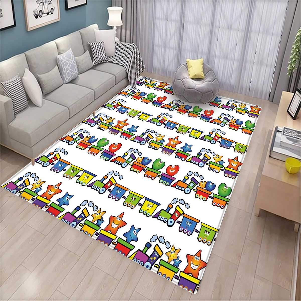 Girls Bedroom area Rugs Lovely Amazon Nursery Girls Bedroom Rug Trains Loaded with