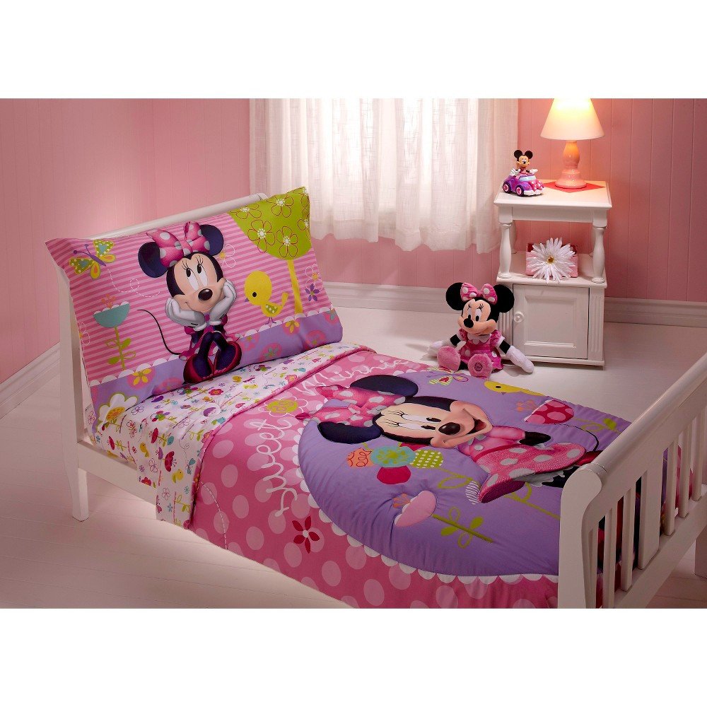 Girls toddler Bedroom Set Best Of Minnie Mouse toddler 4 Piece Bed Set Multicolor Mutlicolor