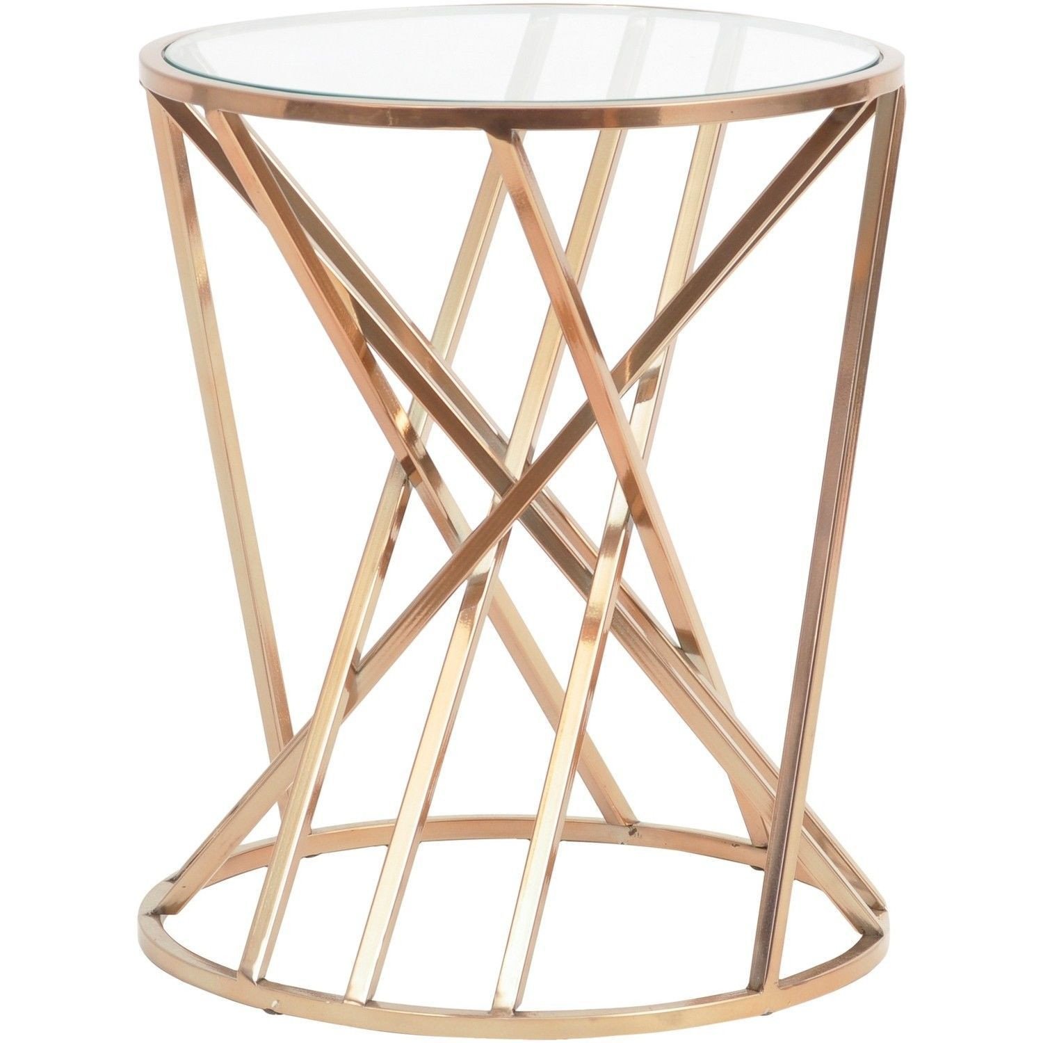 Glass Side Tables for Bedroom Fresh Gold Geometric Side Table In 2020