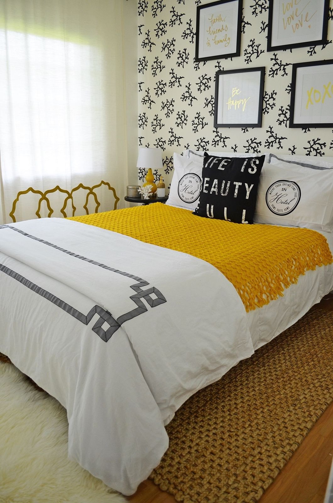 Gold Black and White Bedroom Beautiful A Boutique Hotel Inspired Guest Bedroom This Room Used the