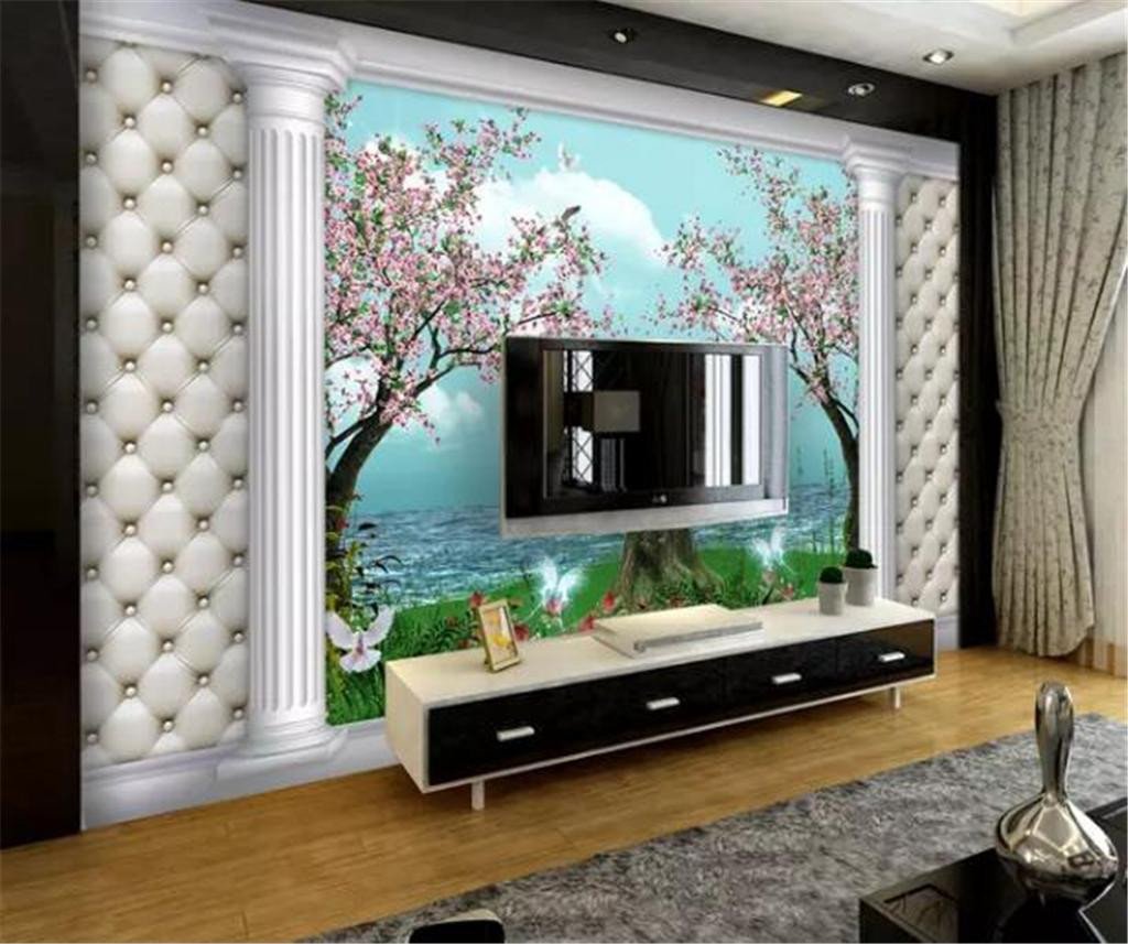 Good Size Tv for Bedroom New Custom Any Size 3d Wallpaper Beautiful Dreamy Landscape Roman Column Tv Background Wall Decoration Mural Wallpaper Widescreen Wallpaper Download