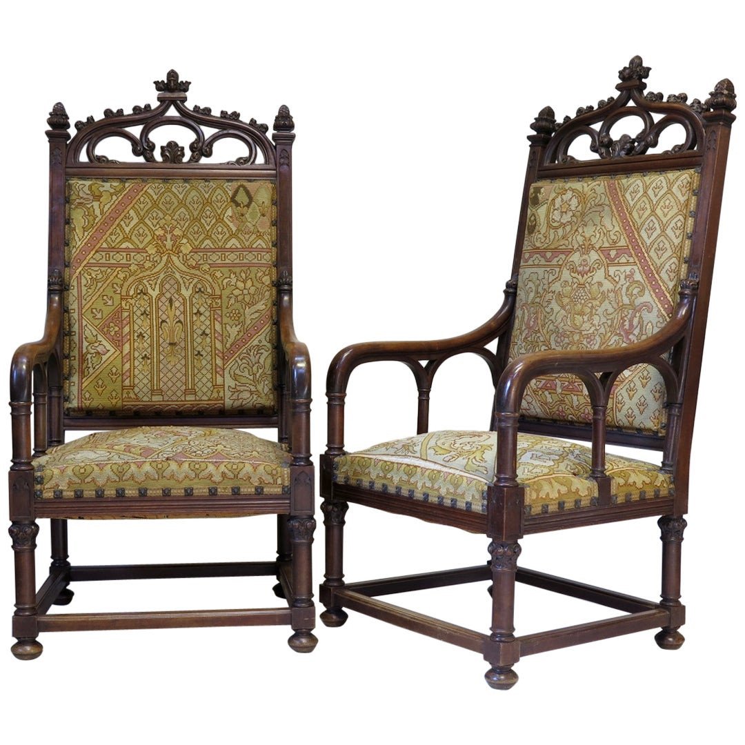 Gothic Bedroom Furniture for Sale Awesome Pair Of Gothic Style Armchairs France 19th Century