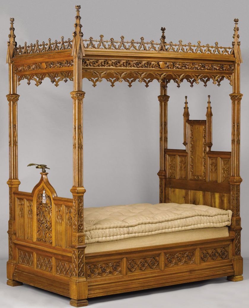 Gothic Bedroom Furniture for Sale Lovely An English Gothic Revival Oak Tester Bed Late 19th Century