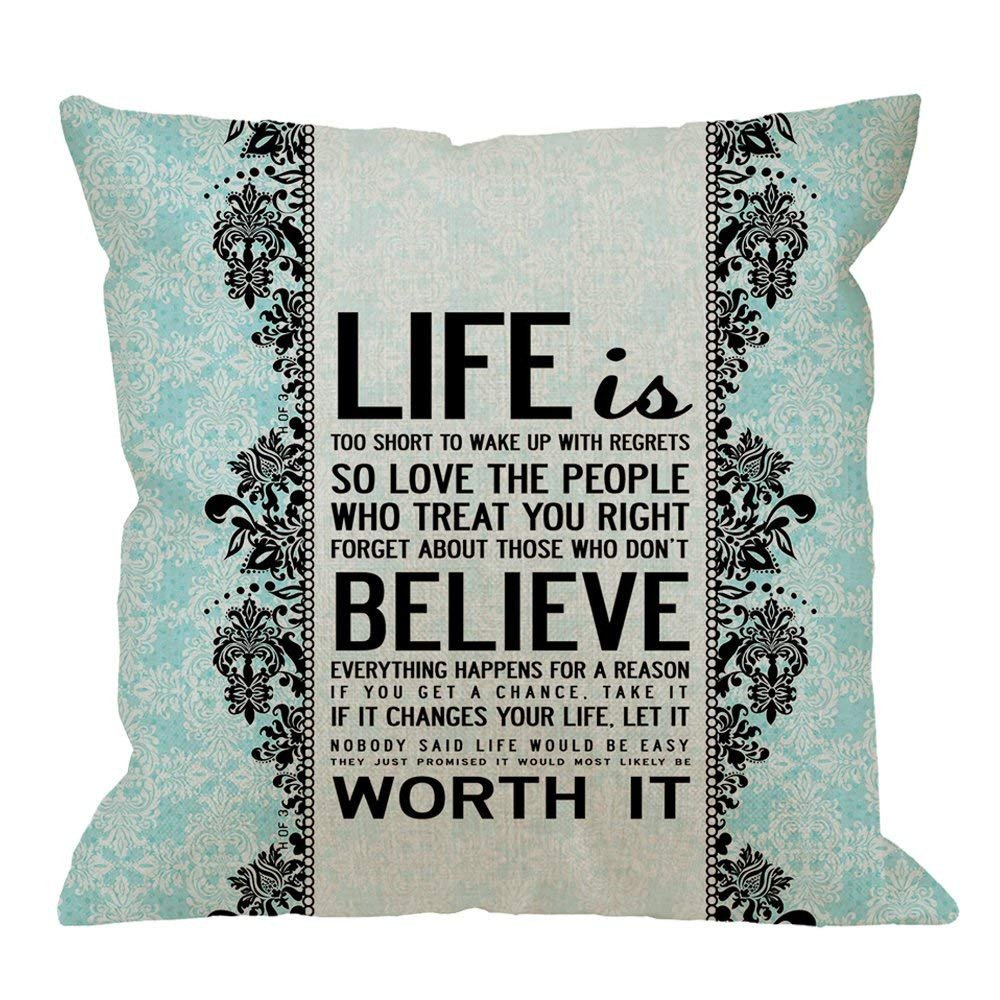 Gray and Aqua Bedroom Beautiful Amazon Fu Chun Quotes Designpillow Case Damask Life